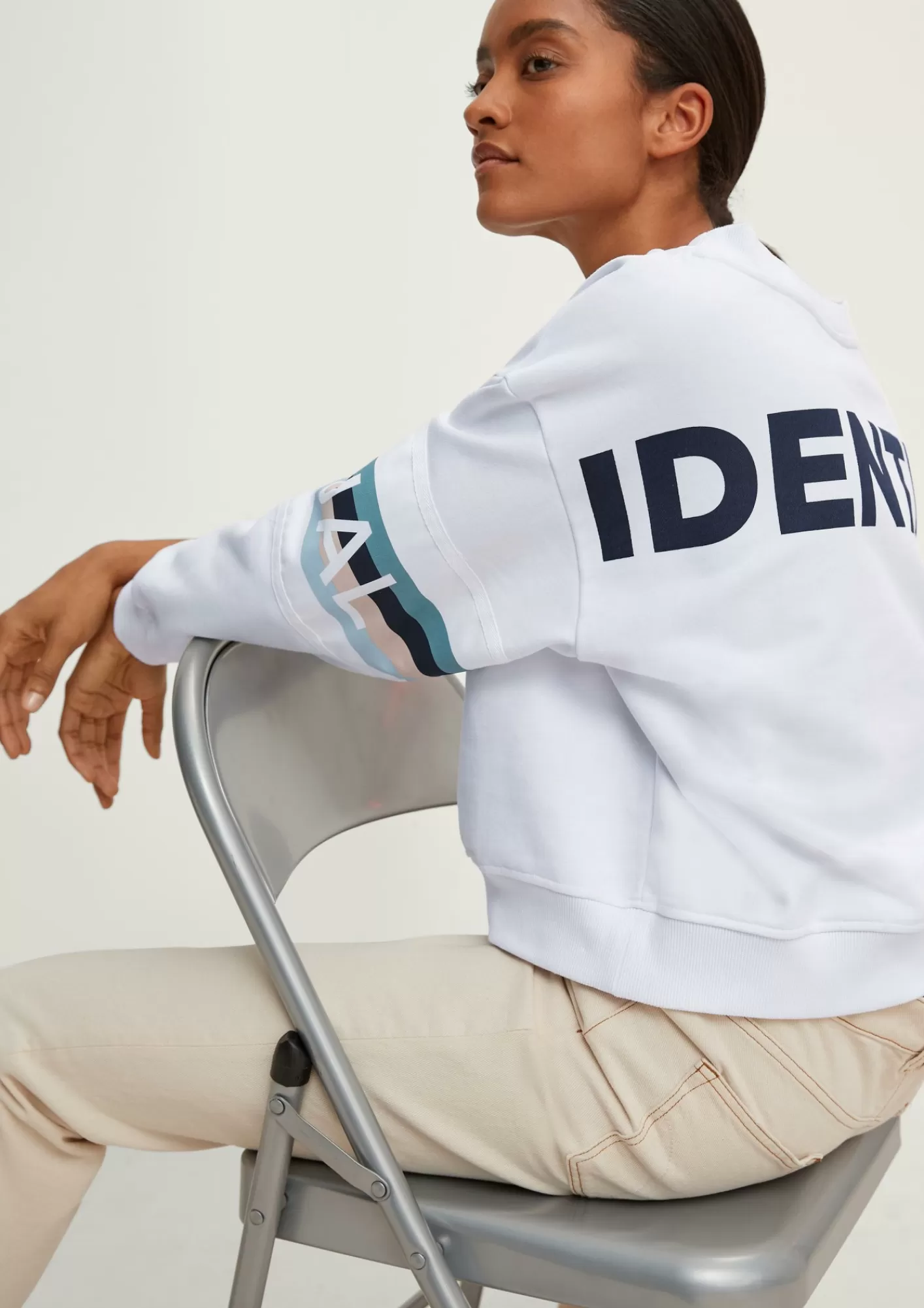 Flash Sale Comma Sweater Mit Logo-Einsatz