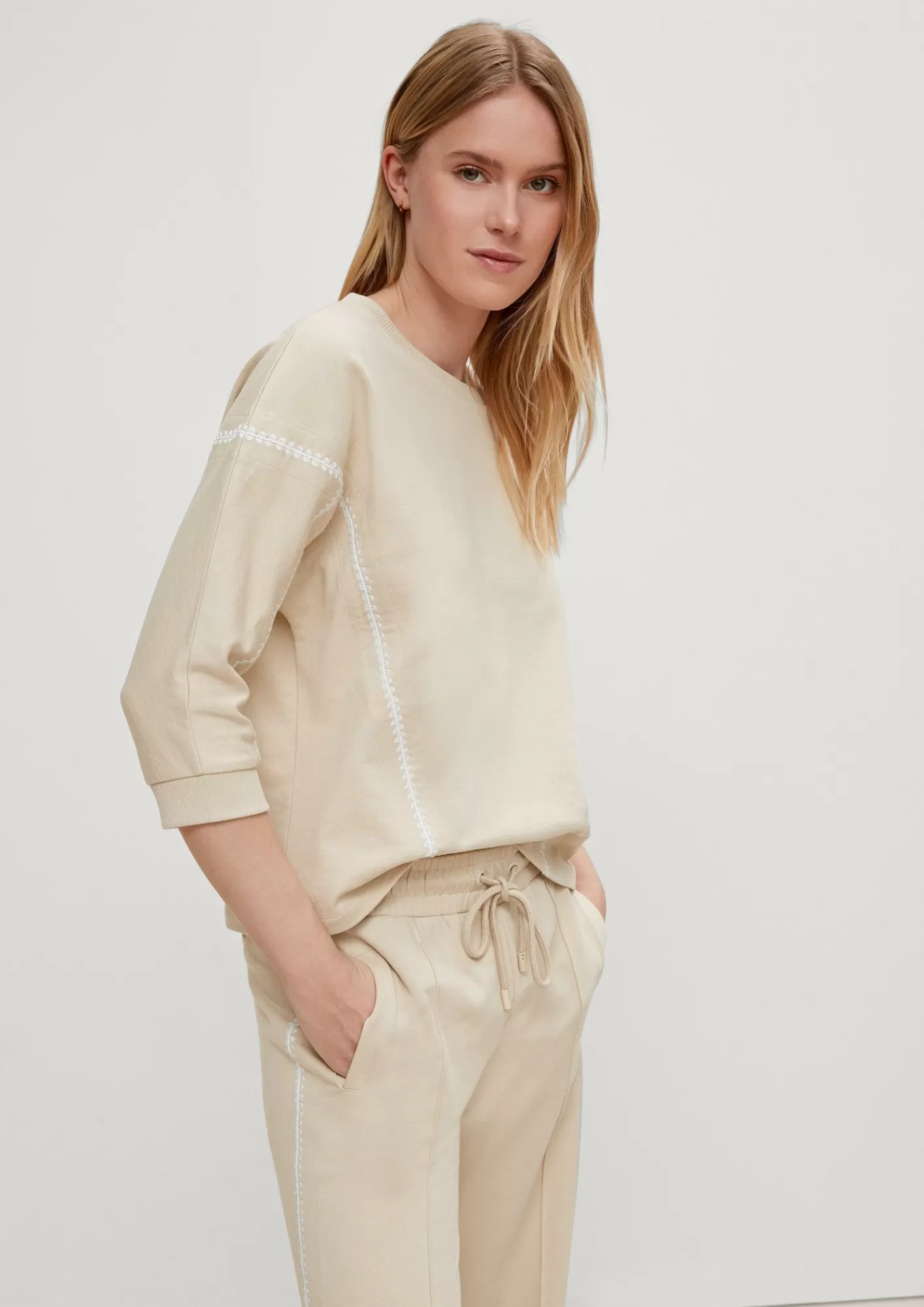 Cheap Comma Sweater Mit Stickdetails
