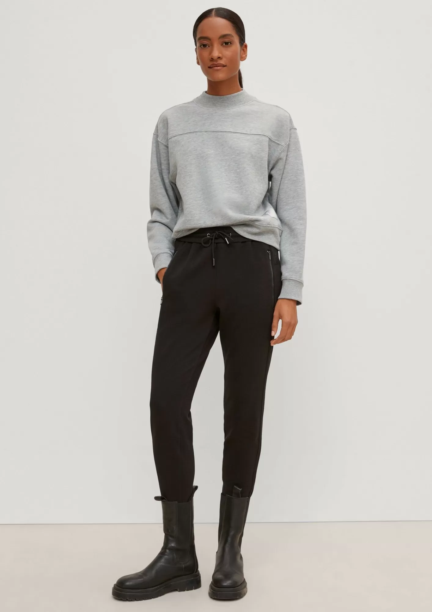 Shop Comma Sweatshirt Aus Baumwollstretch