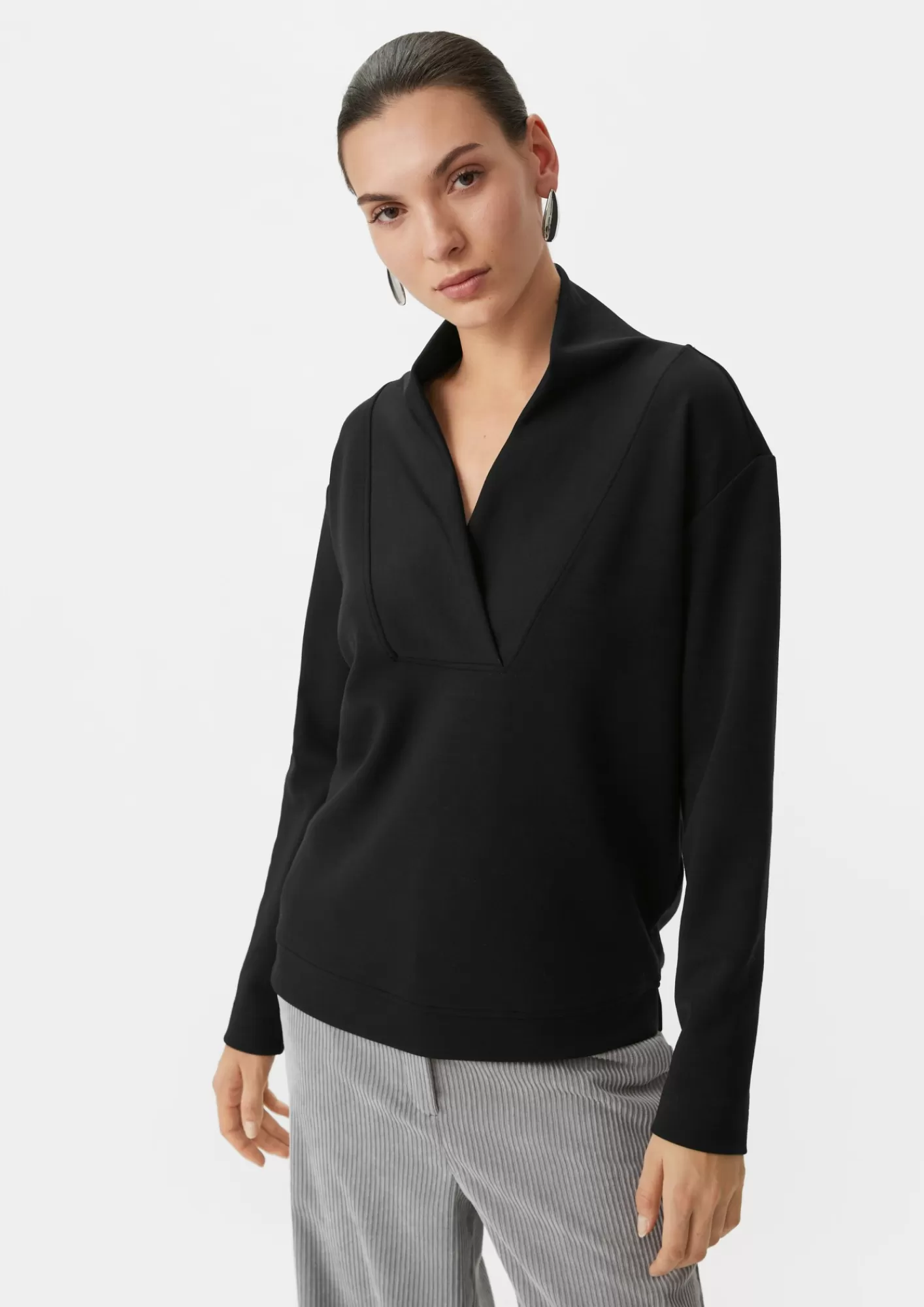 Cheap Comma Sweatshirt Aus Modalmix