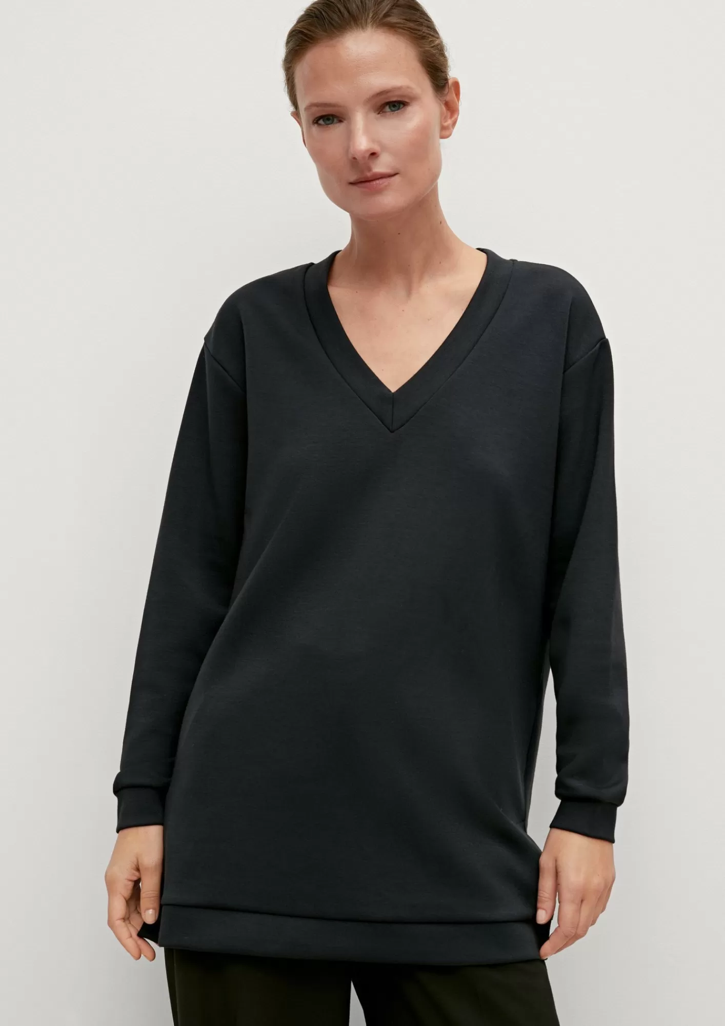 Online Comma Sweatshirt Aus Modalmix