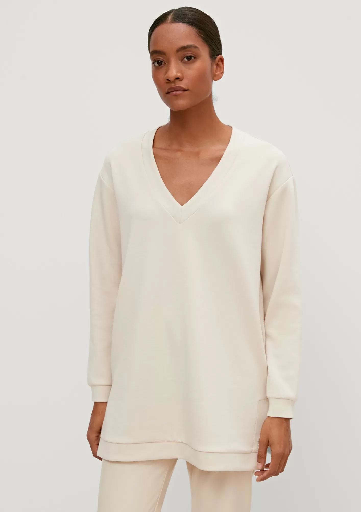 Outlet Comma Sweatshirt Aus Modalmix