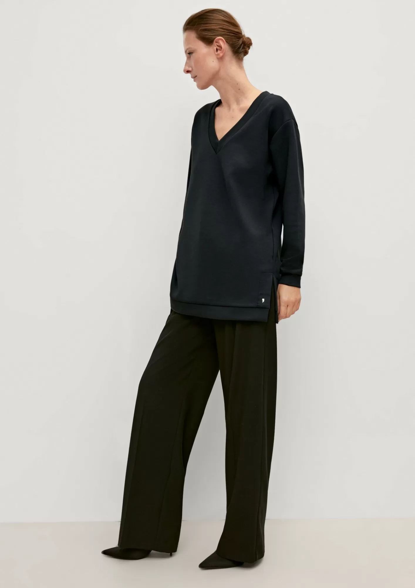 Online Comma Sweatshirt Aus Modalmix