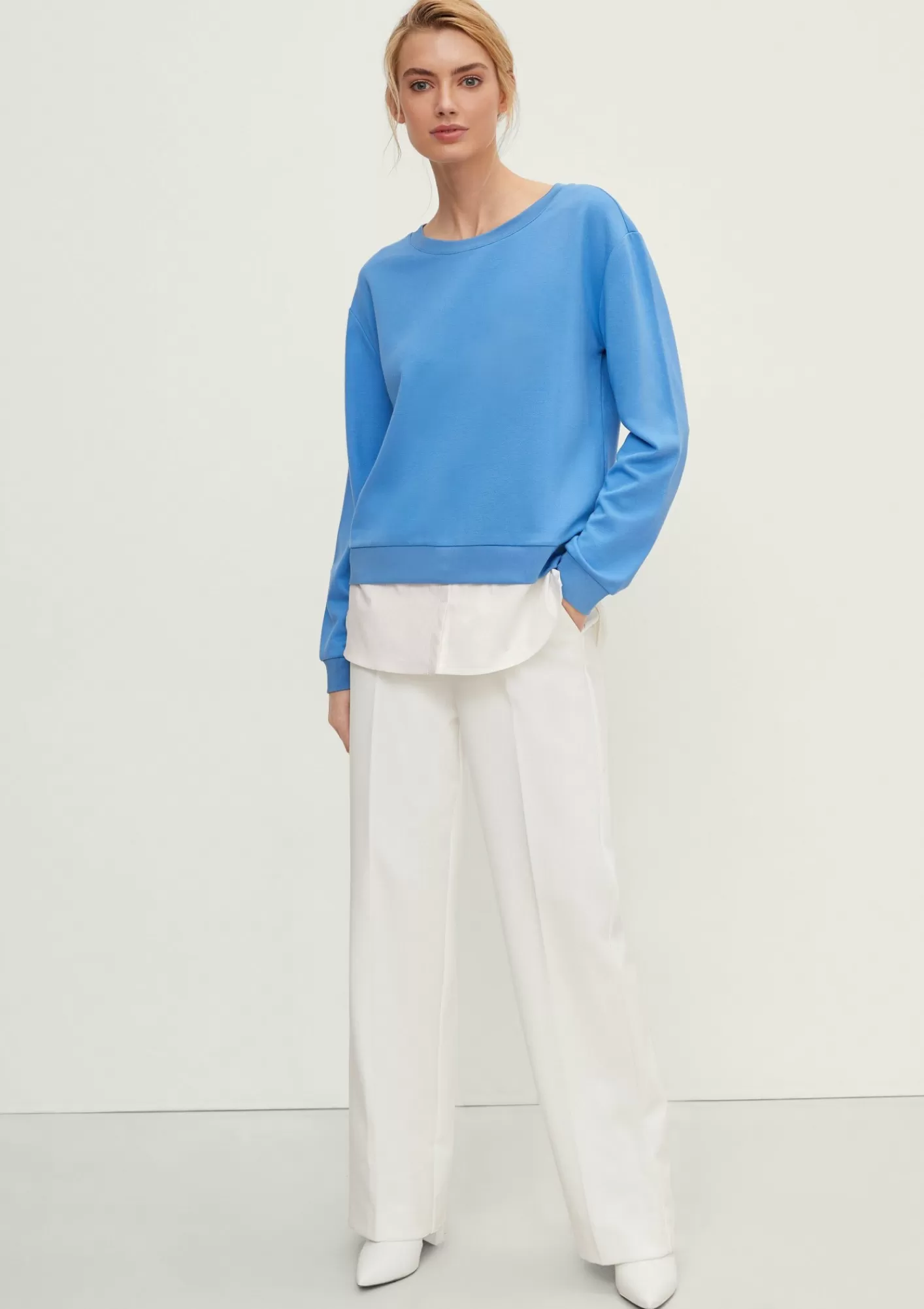 Discount Comma Sweatshirt Im Layer-Look