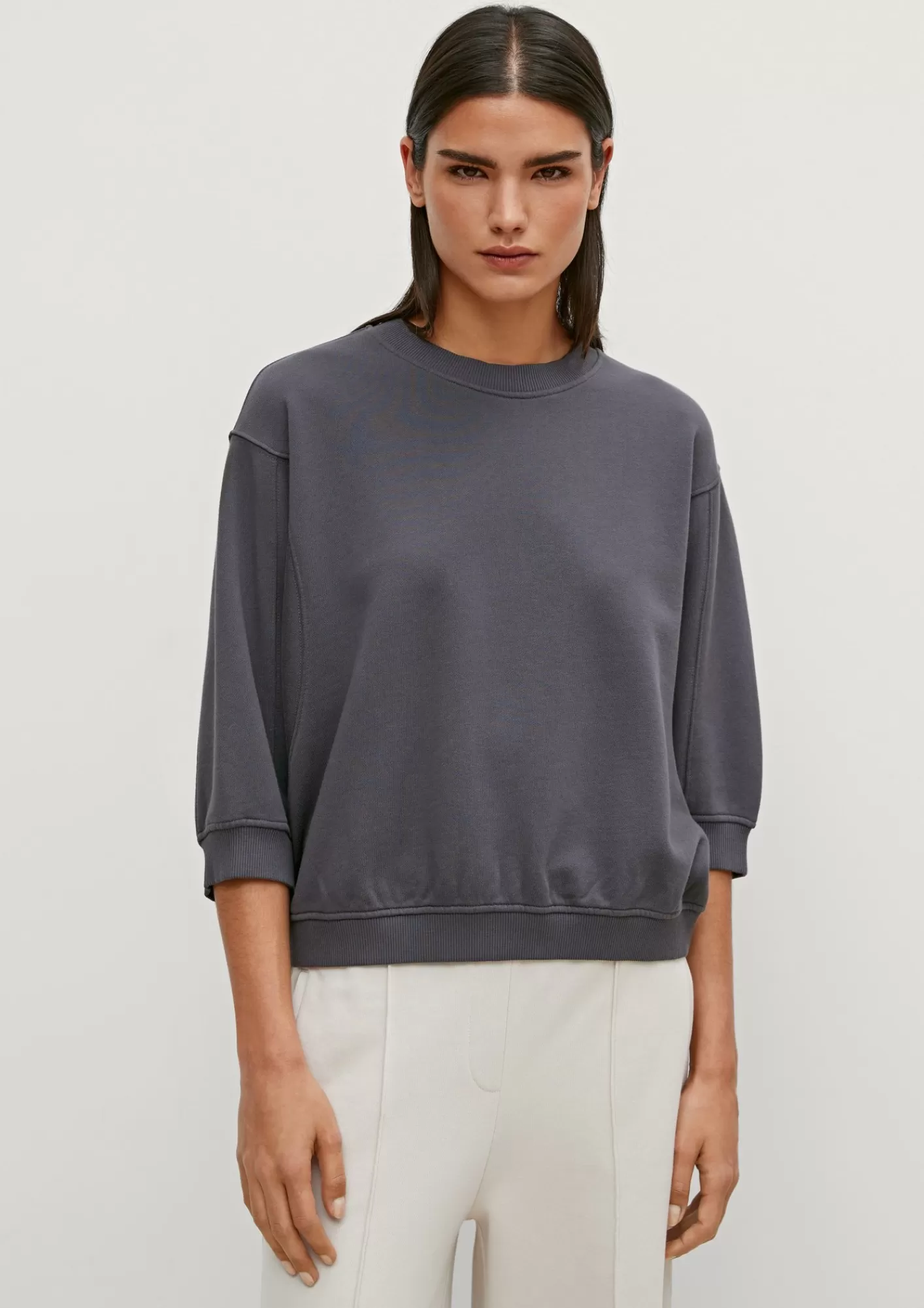 Shop Comma Sweatshirt Mit 3/4-Fledermausarmeln