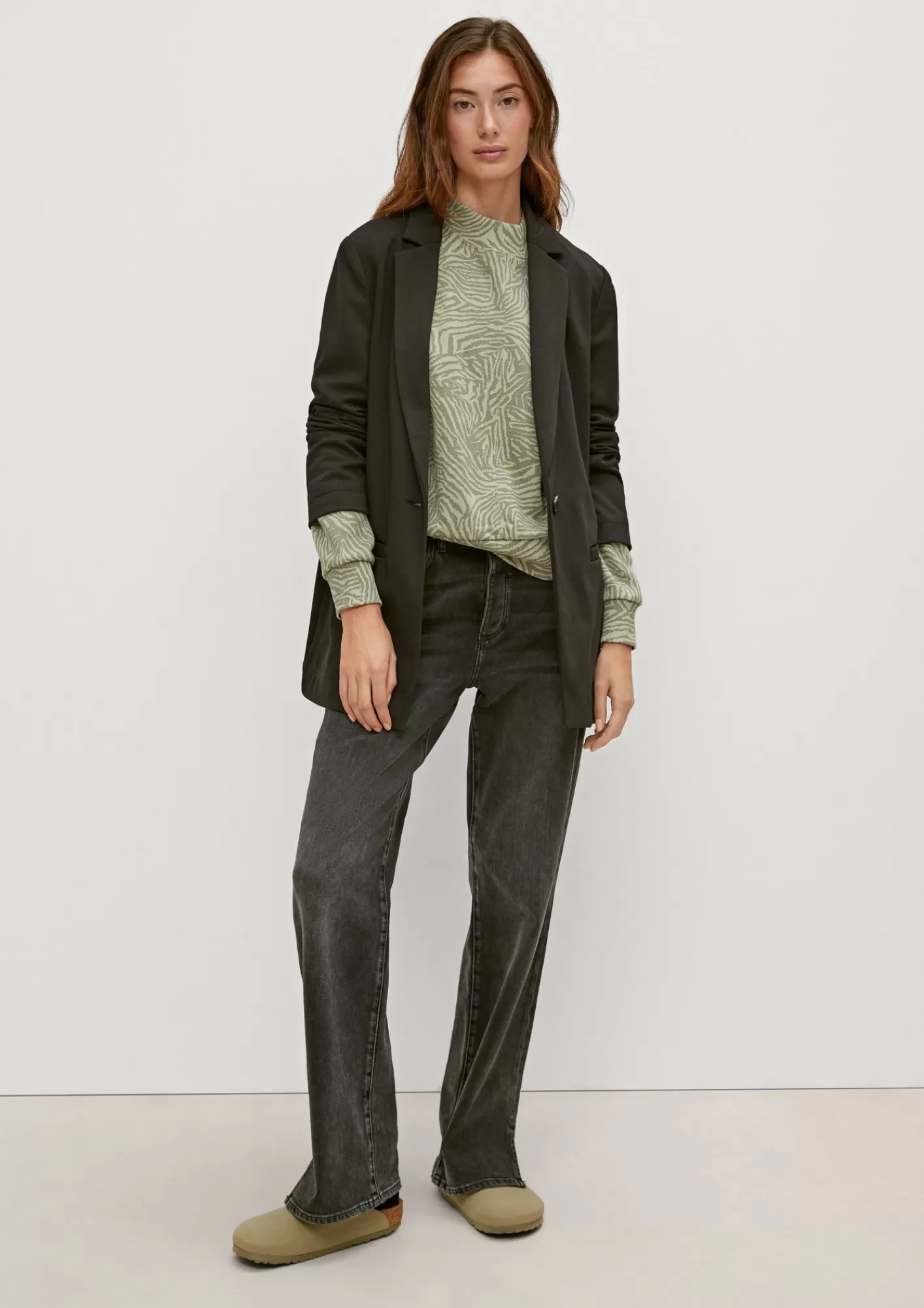 Outlet Comma Sweatshirt Mit Allovermuster