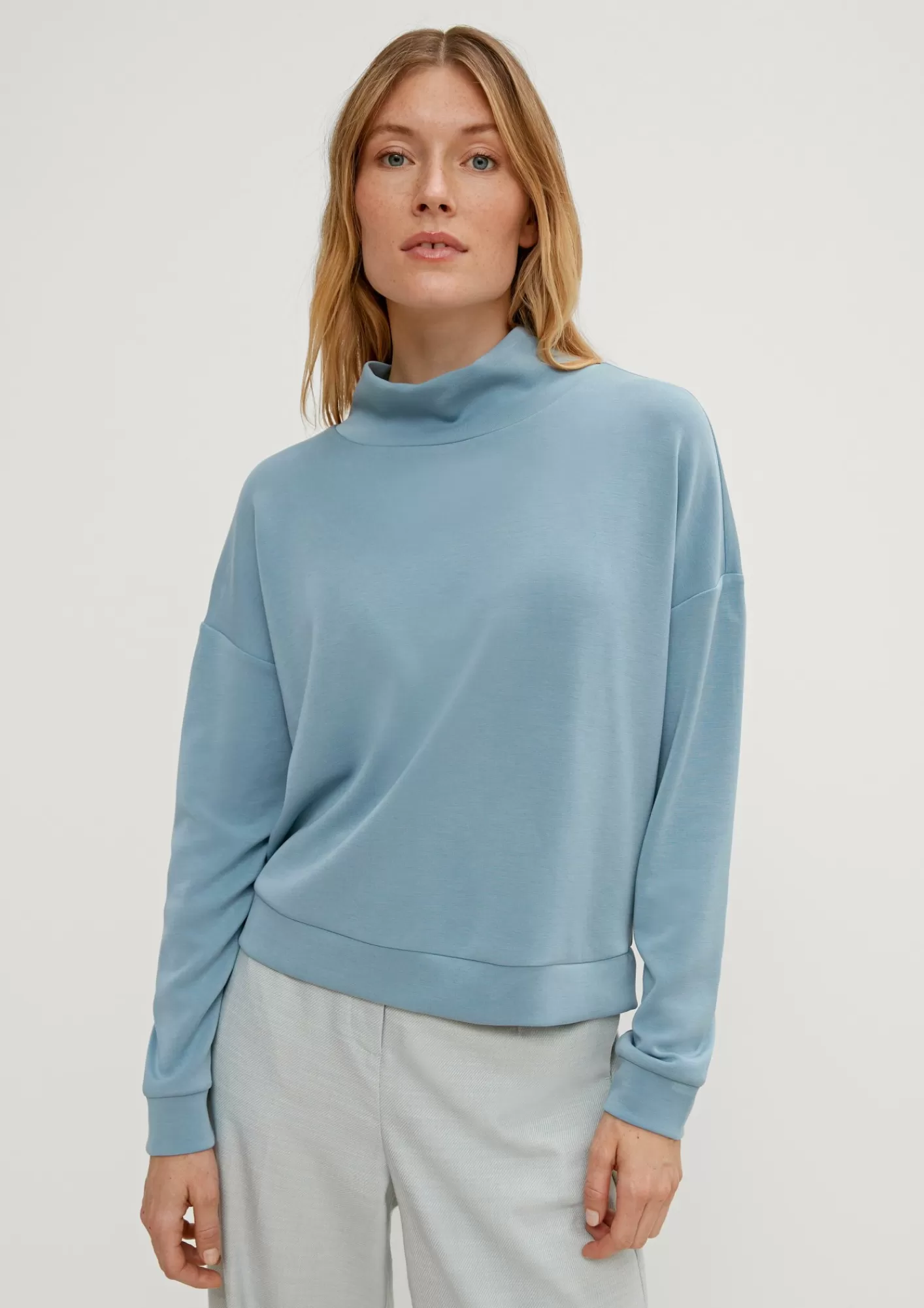 Shop Comma Sweatshirt Mit Stehkragen