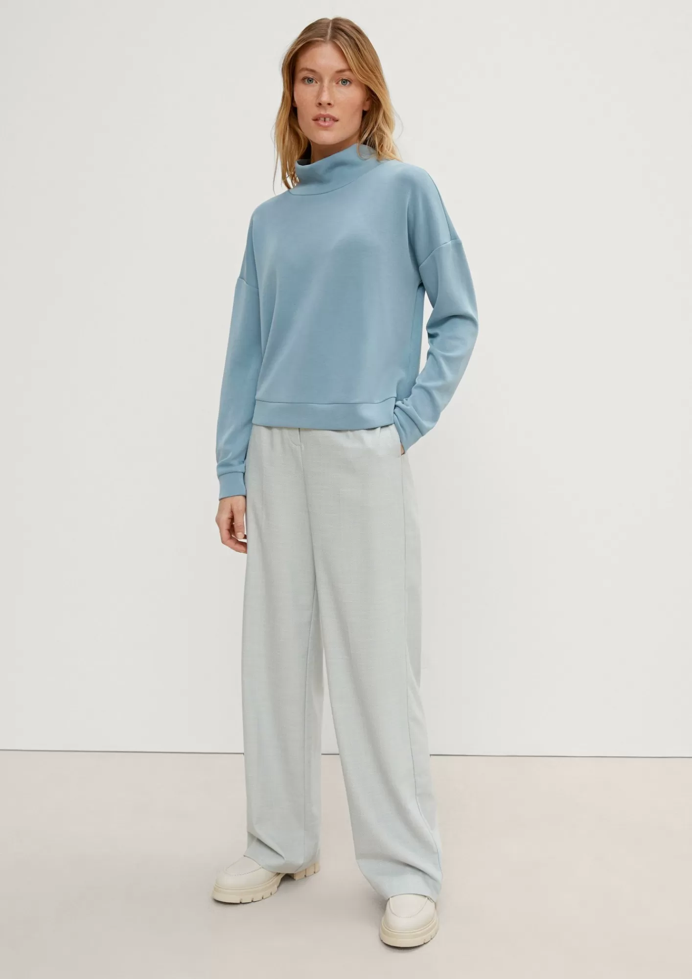 Shop Comma Sweatshirt Mit Stehkragen