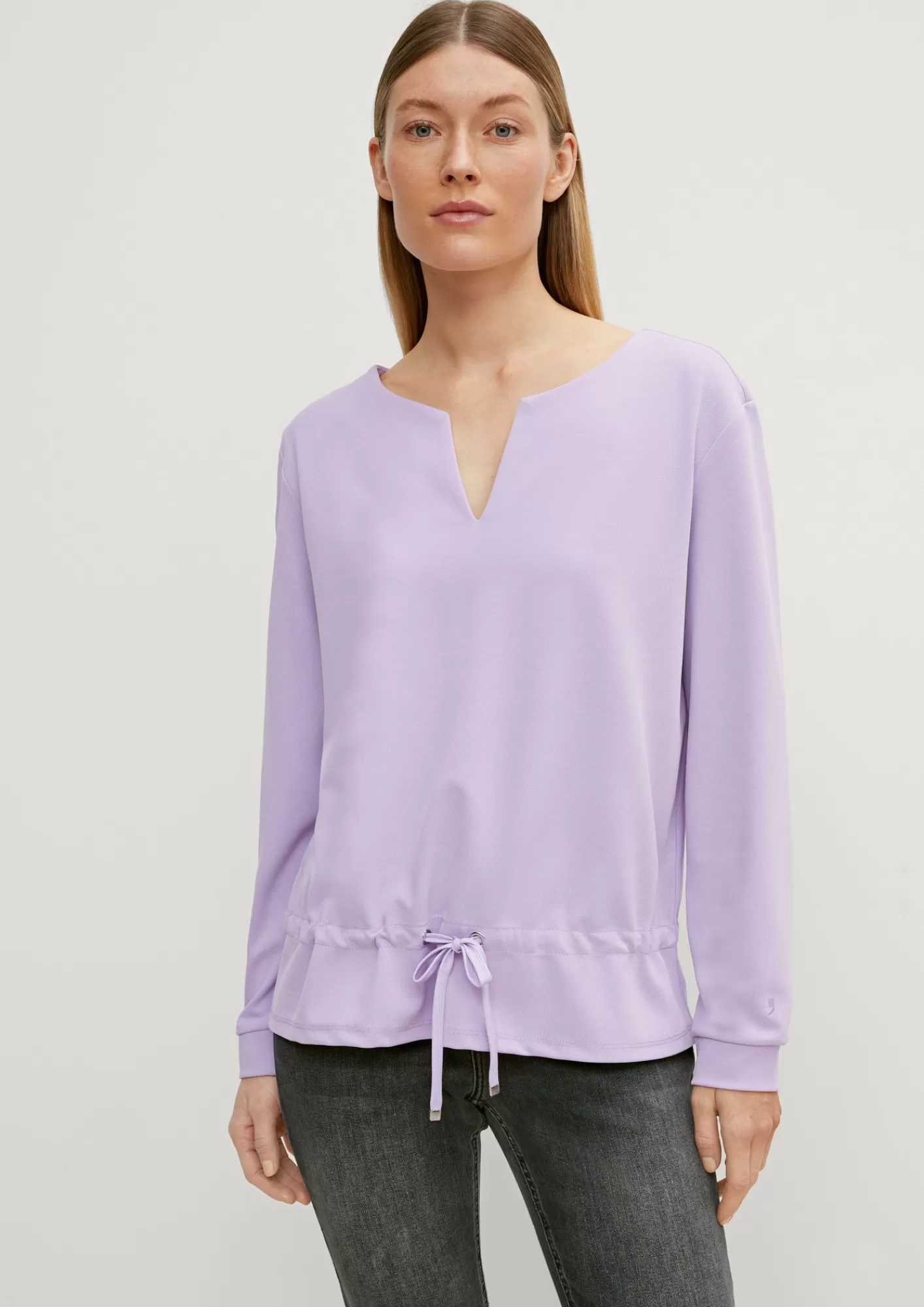Clearance Comma Sweatshirt Mit Tunnelzug