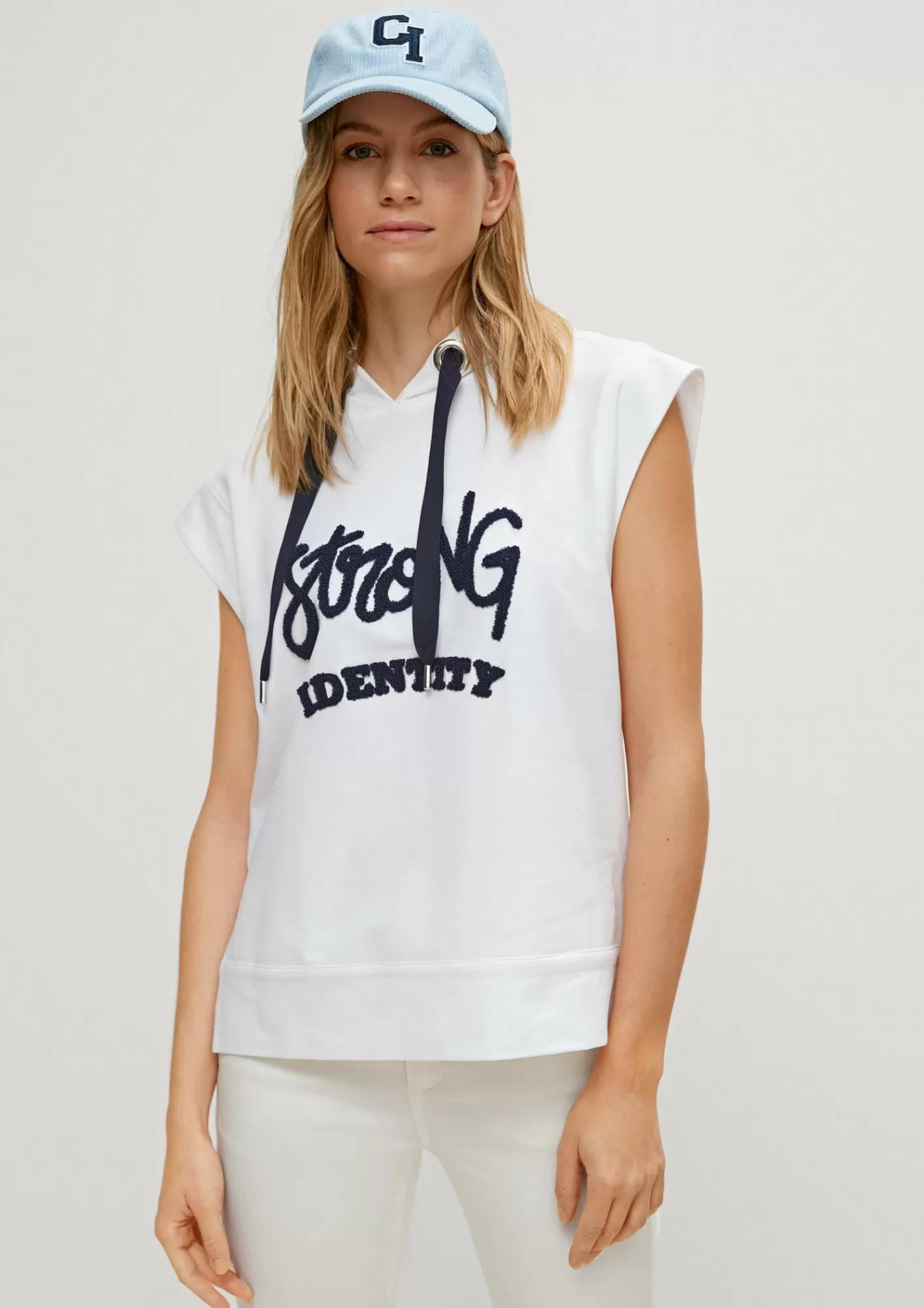 Outlet Comma Sweatshirt Mit Wording