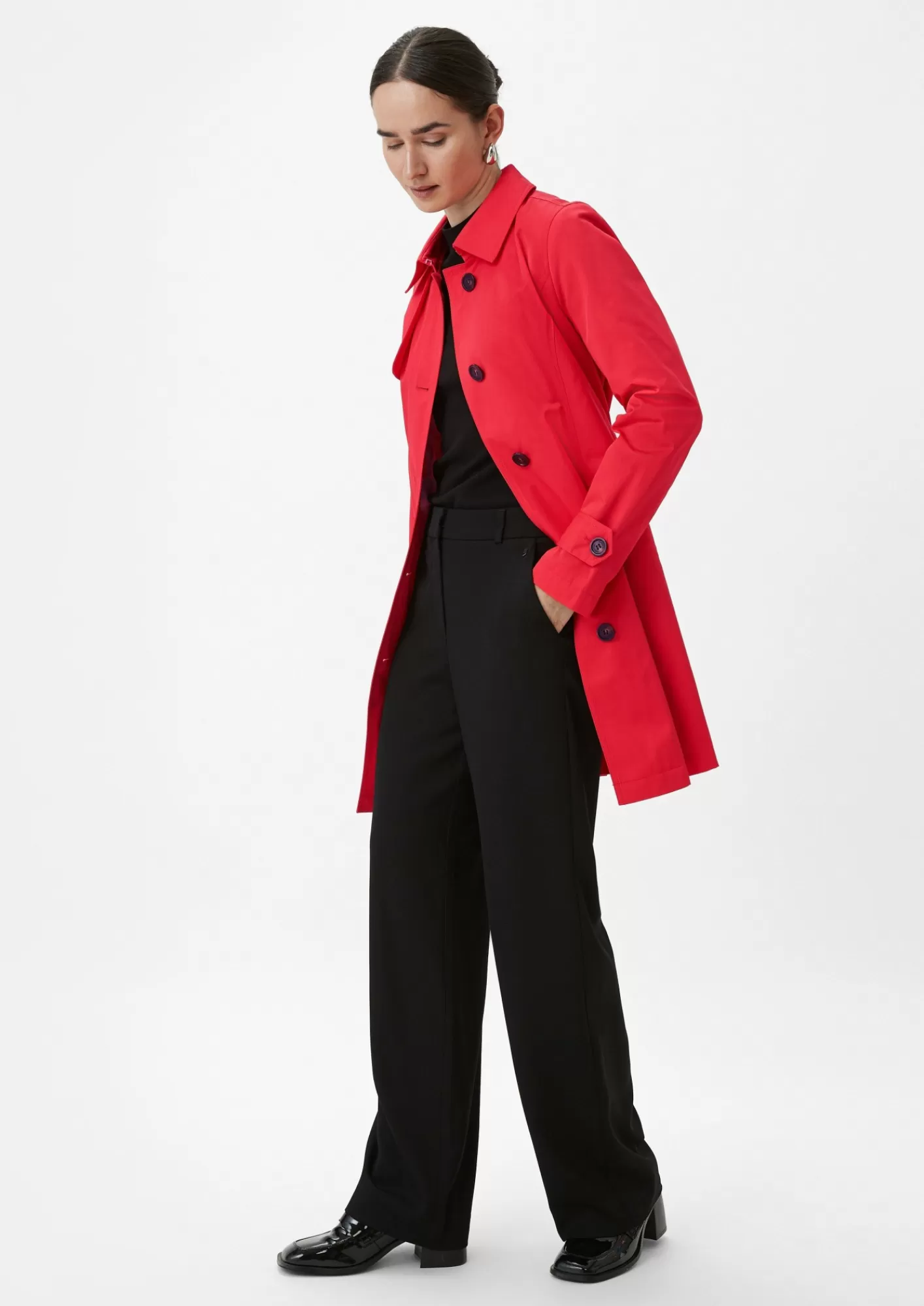 Cheap Comma Taillierter Trenchcoat Mit Bindegurtel