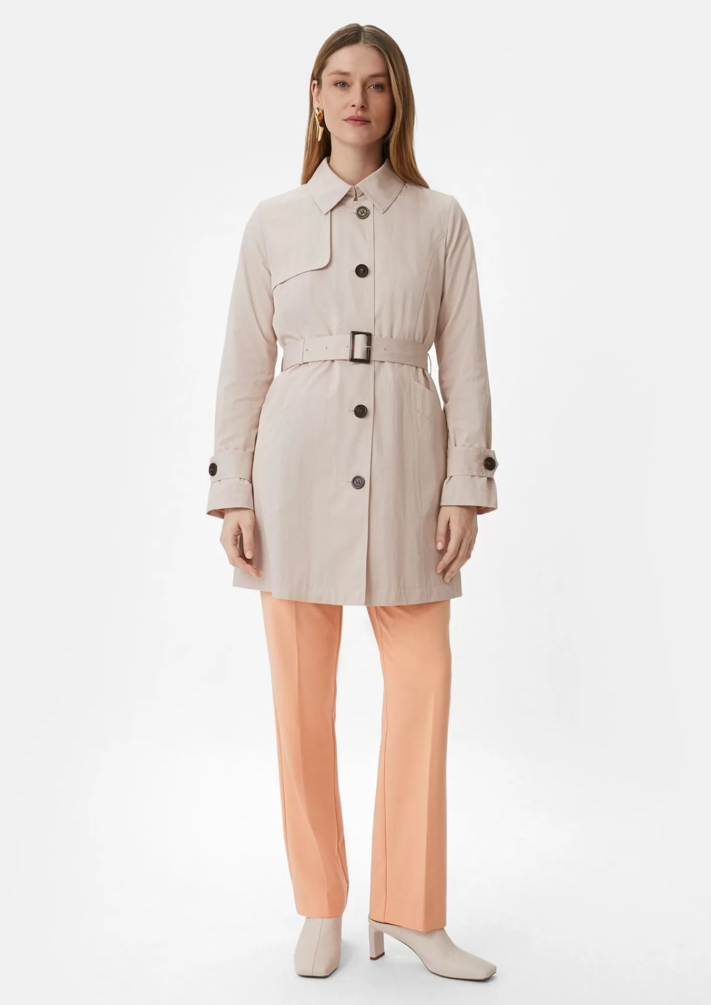 Best Sale Comma Taillierter Trenchcoat Mit Bindegurtel