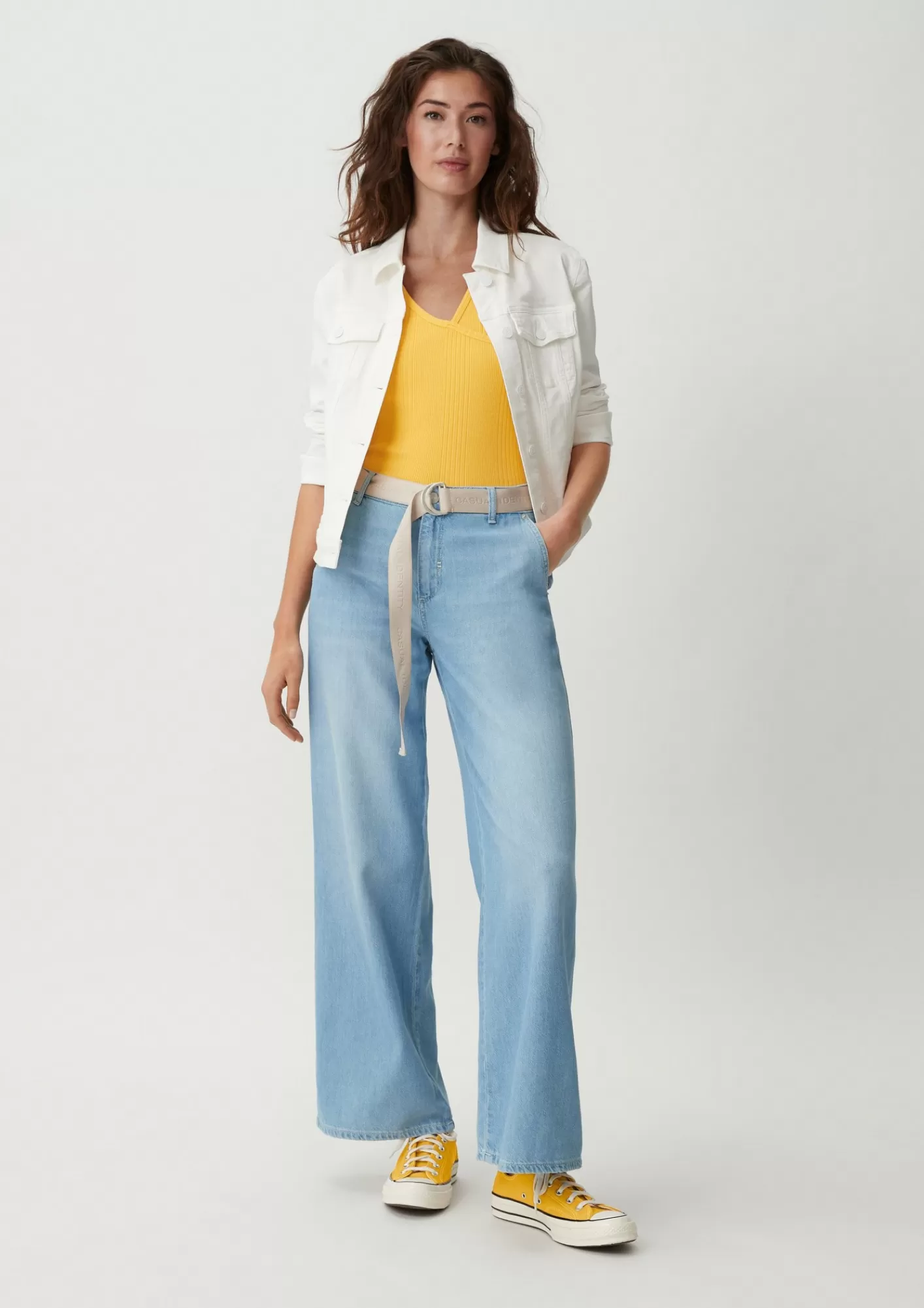 Outlet Comma Top Aus Baumwollmix