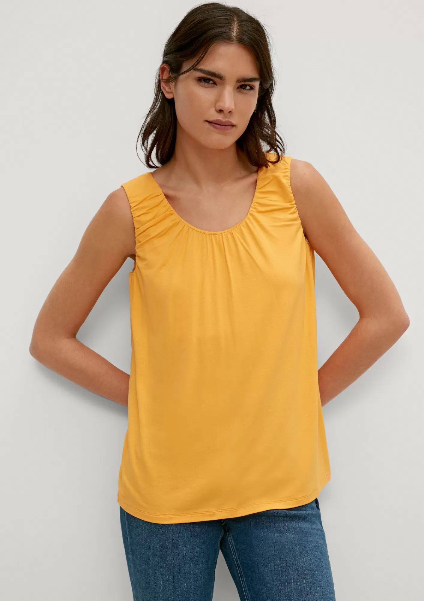 Hot Comma Top Mit Raffdetail