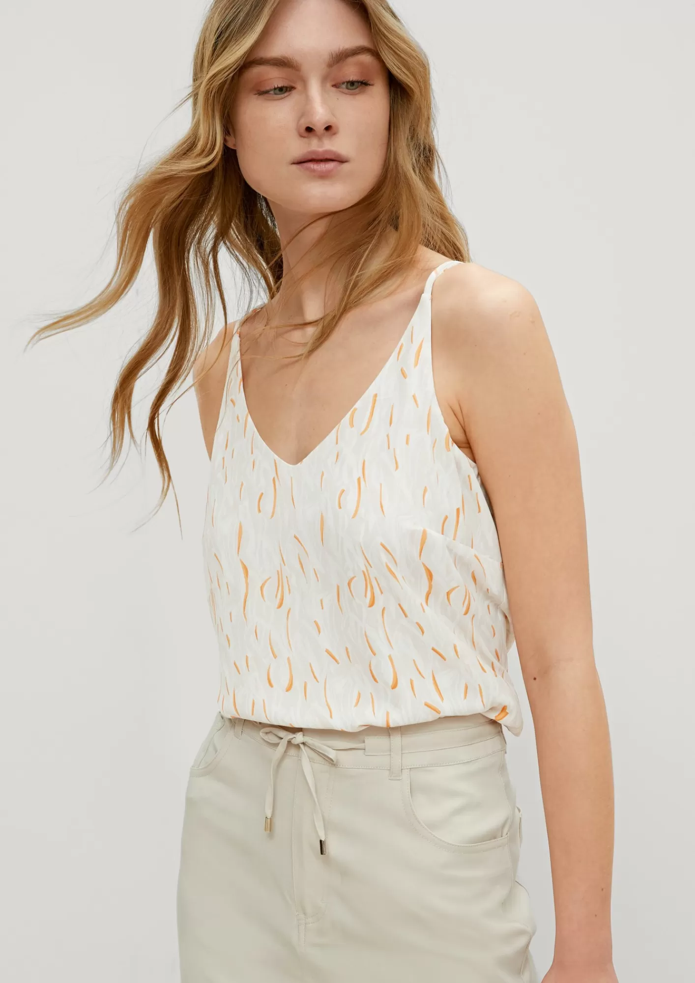 New Comma Top Mit Spaghettitragern