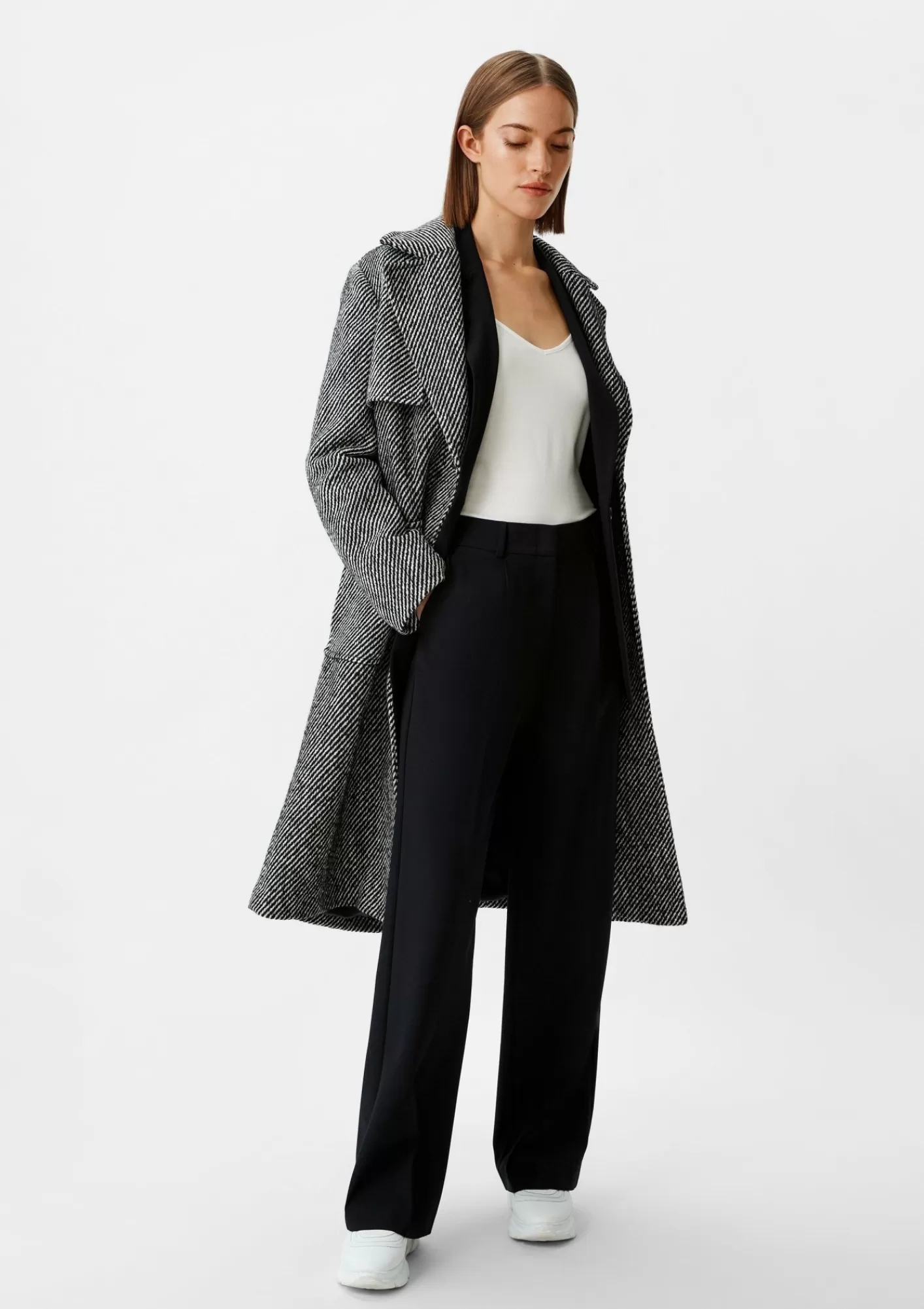 Fashion Comma Top Mit V-Ausschnitt