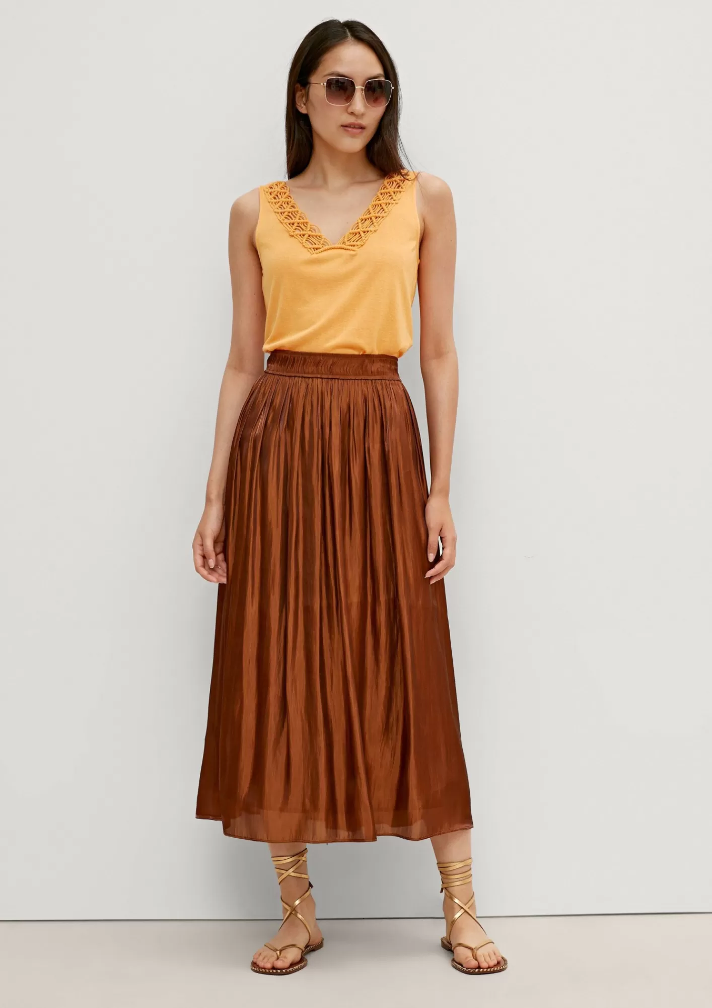 Sale Comma Top Mit Zierbortendetail