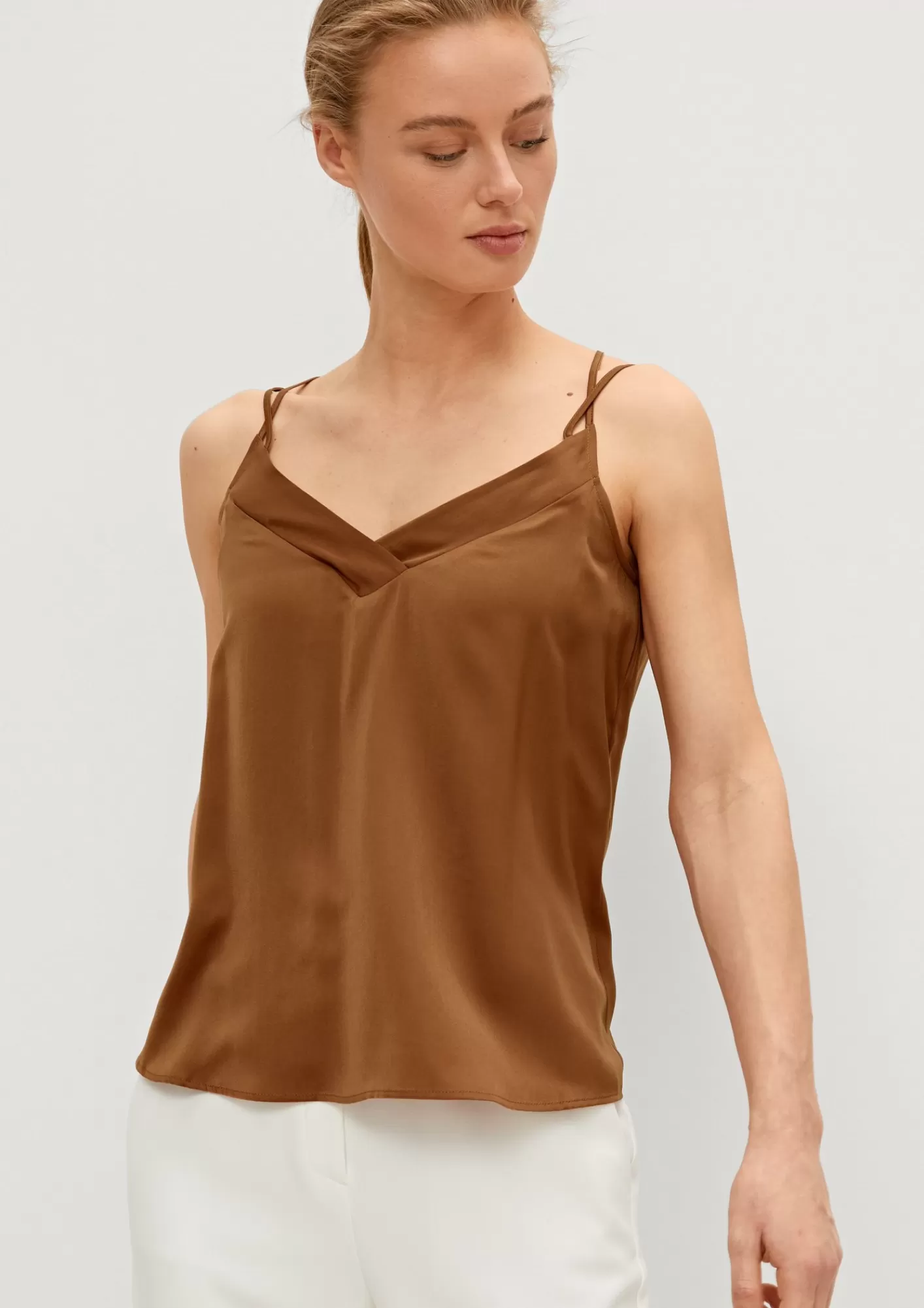 Hot Comma Tragertop Aus Satin