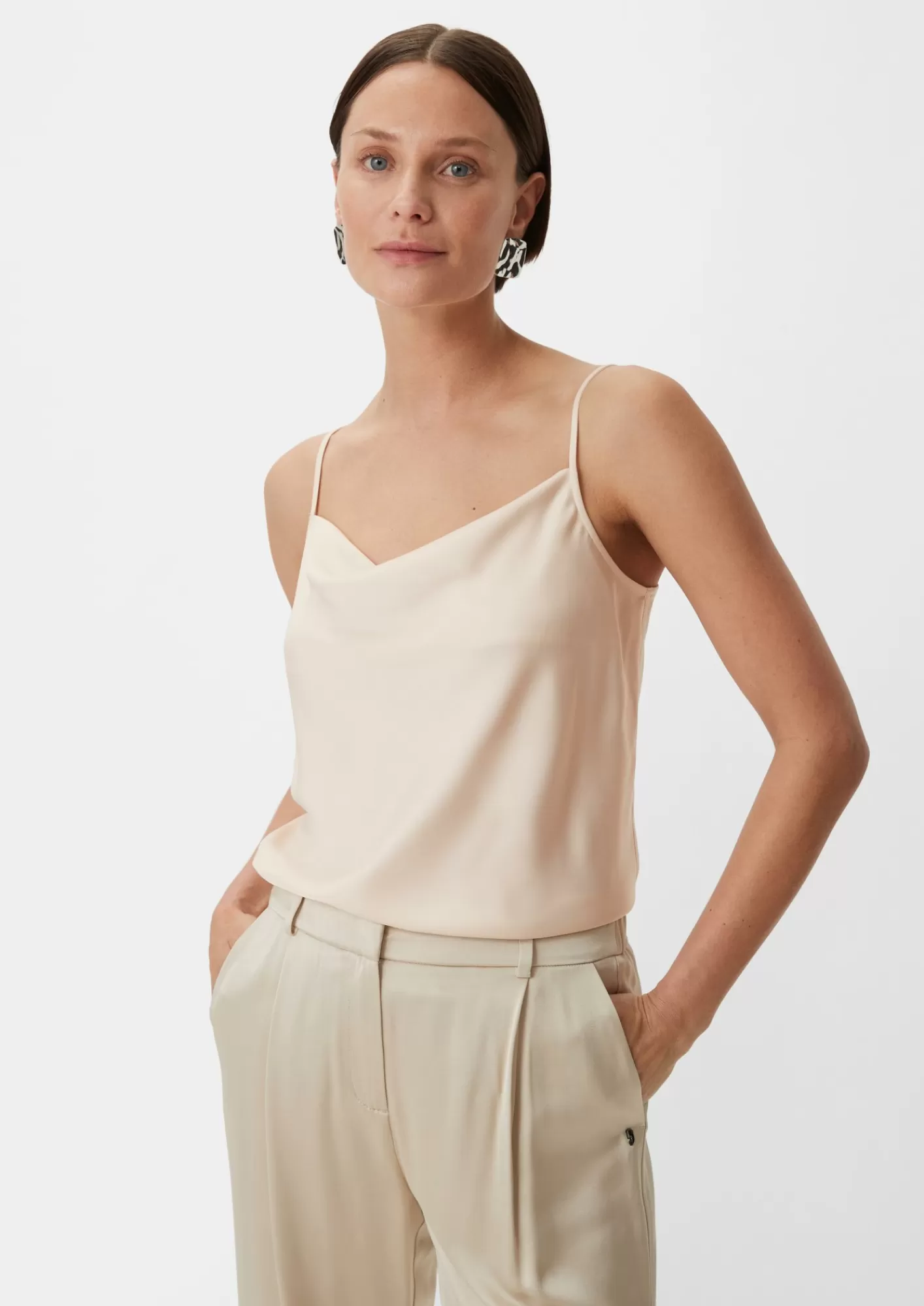 Hot Comma Tragertop Aus Satin