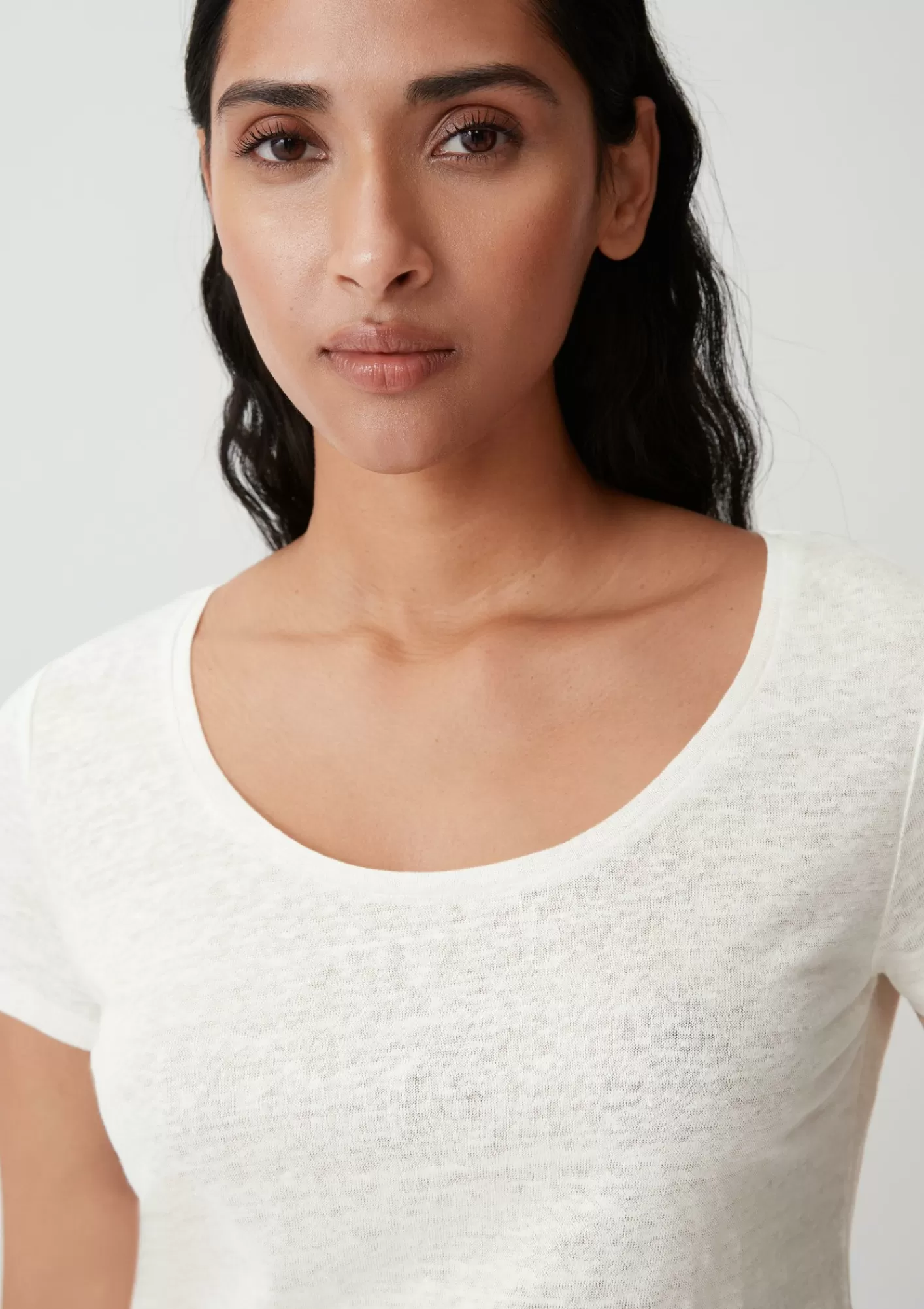 Sale Comma T-Shirt Aus Leinen
