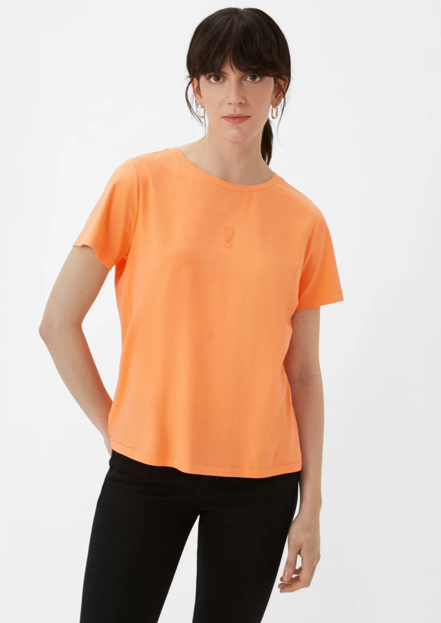 Store Comma T-Shirt Aus Modalmix Mit Print-Detail