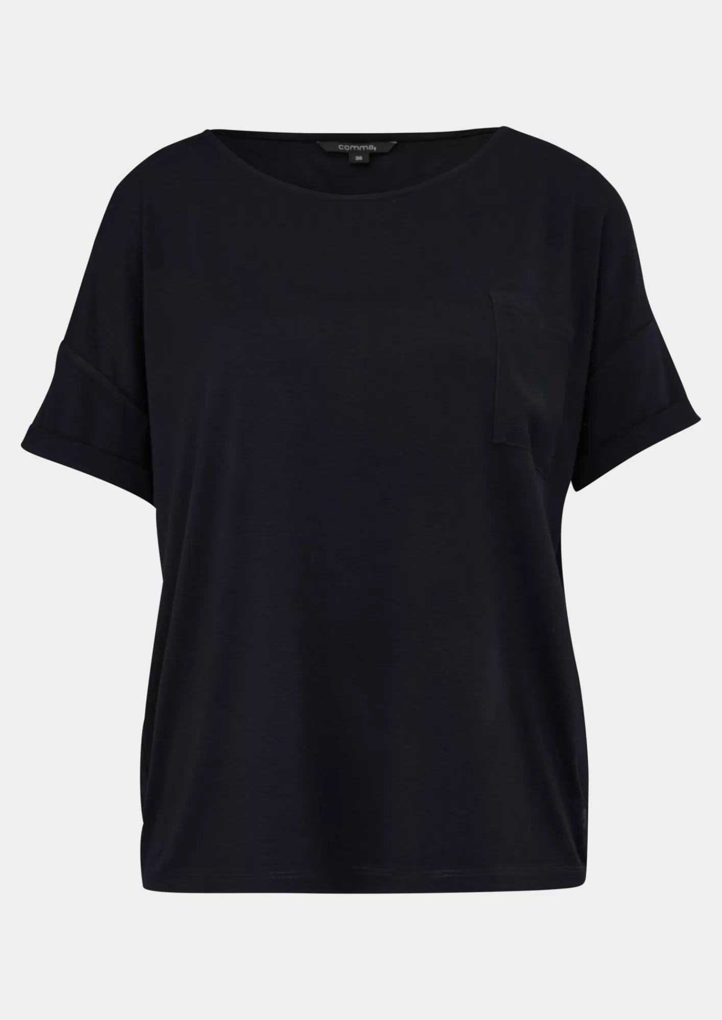 Online Comma T-Shirt Aus Satin