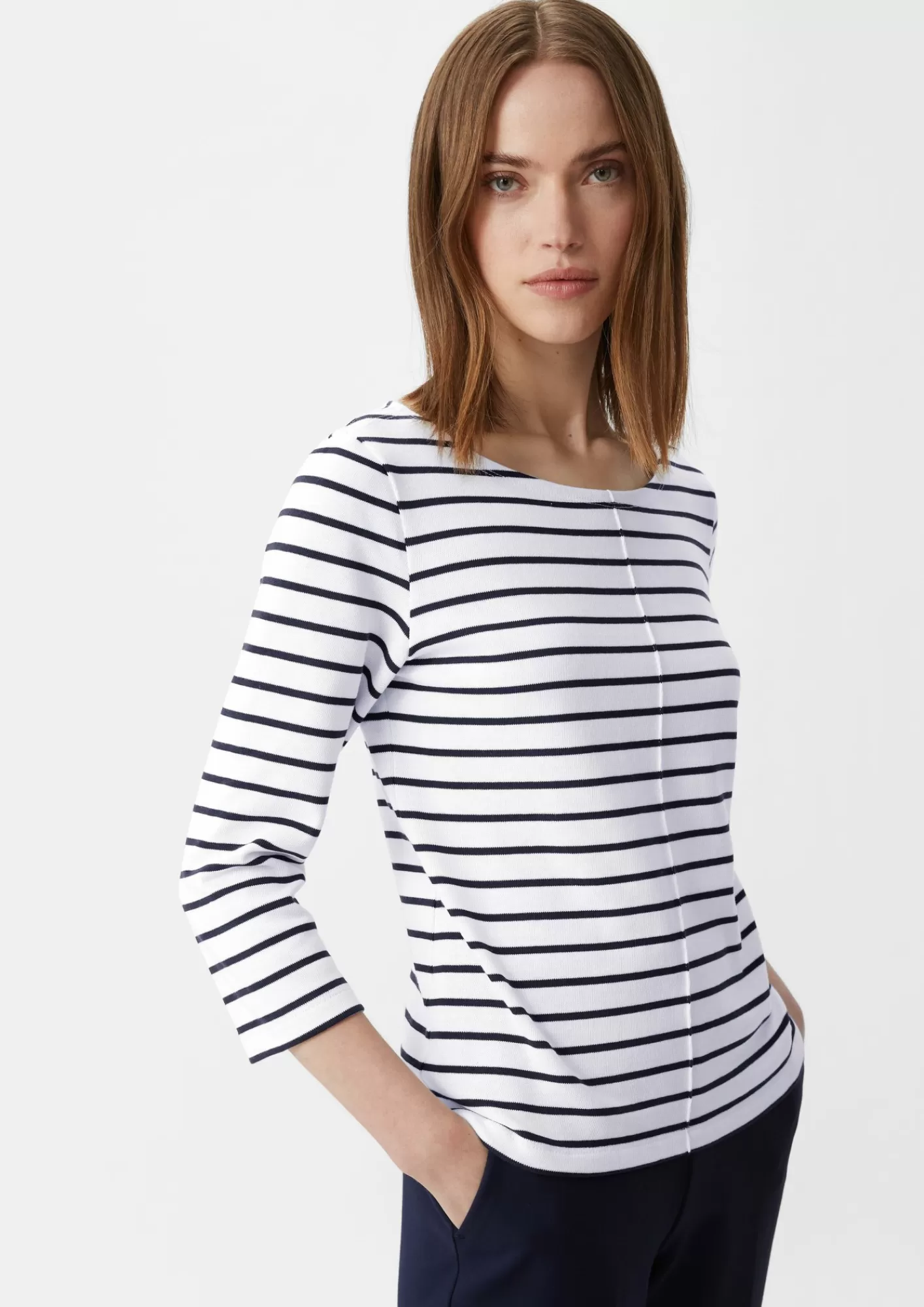Online Comma T-Shirt Mit 3/4-Arm