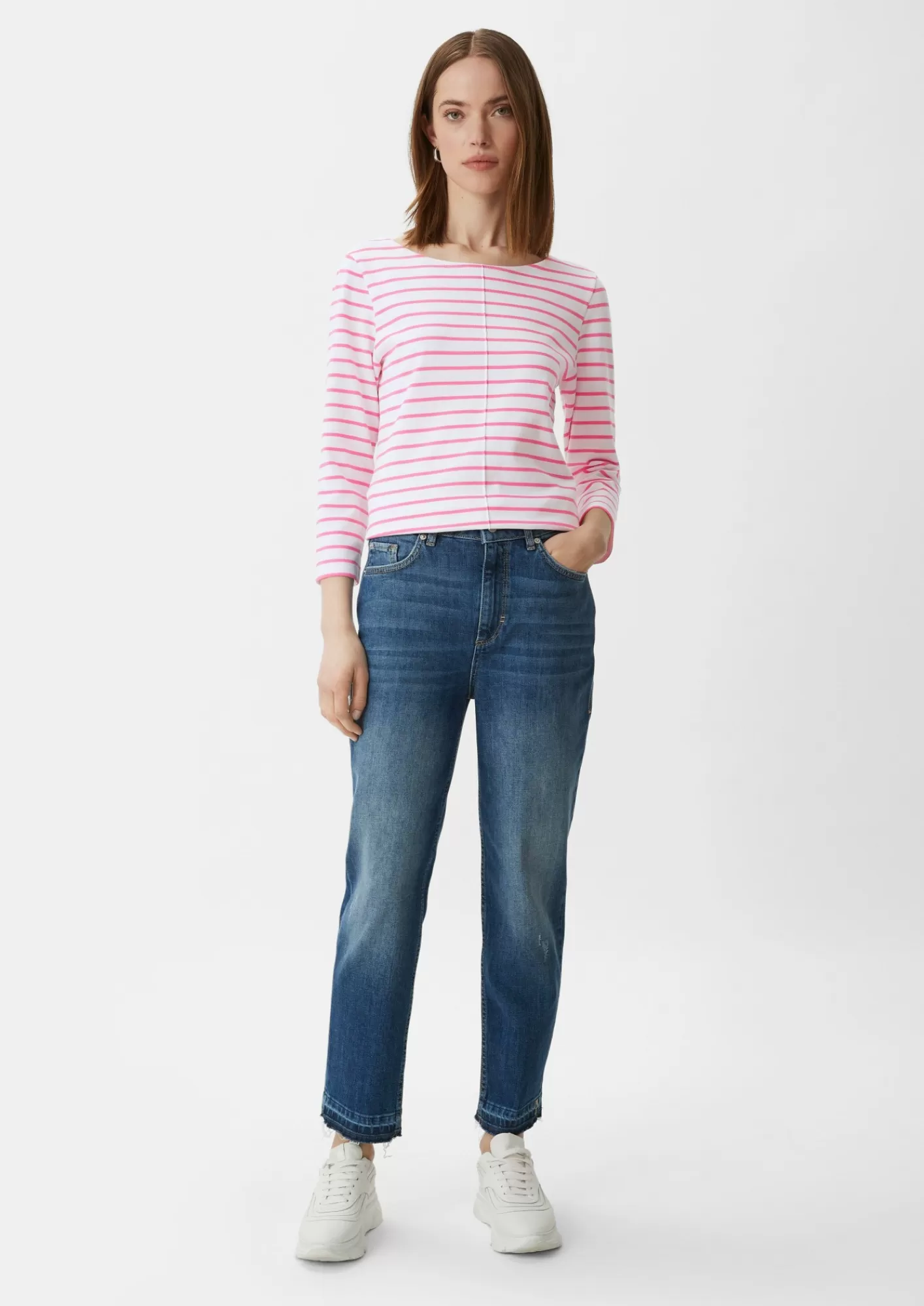 Cheap Comma T-Shirt Mit 3/4-Arm