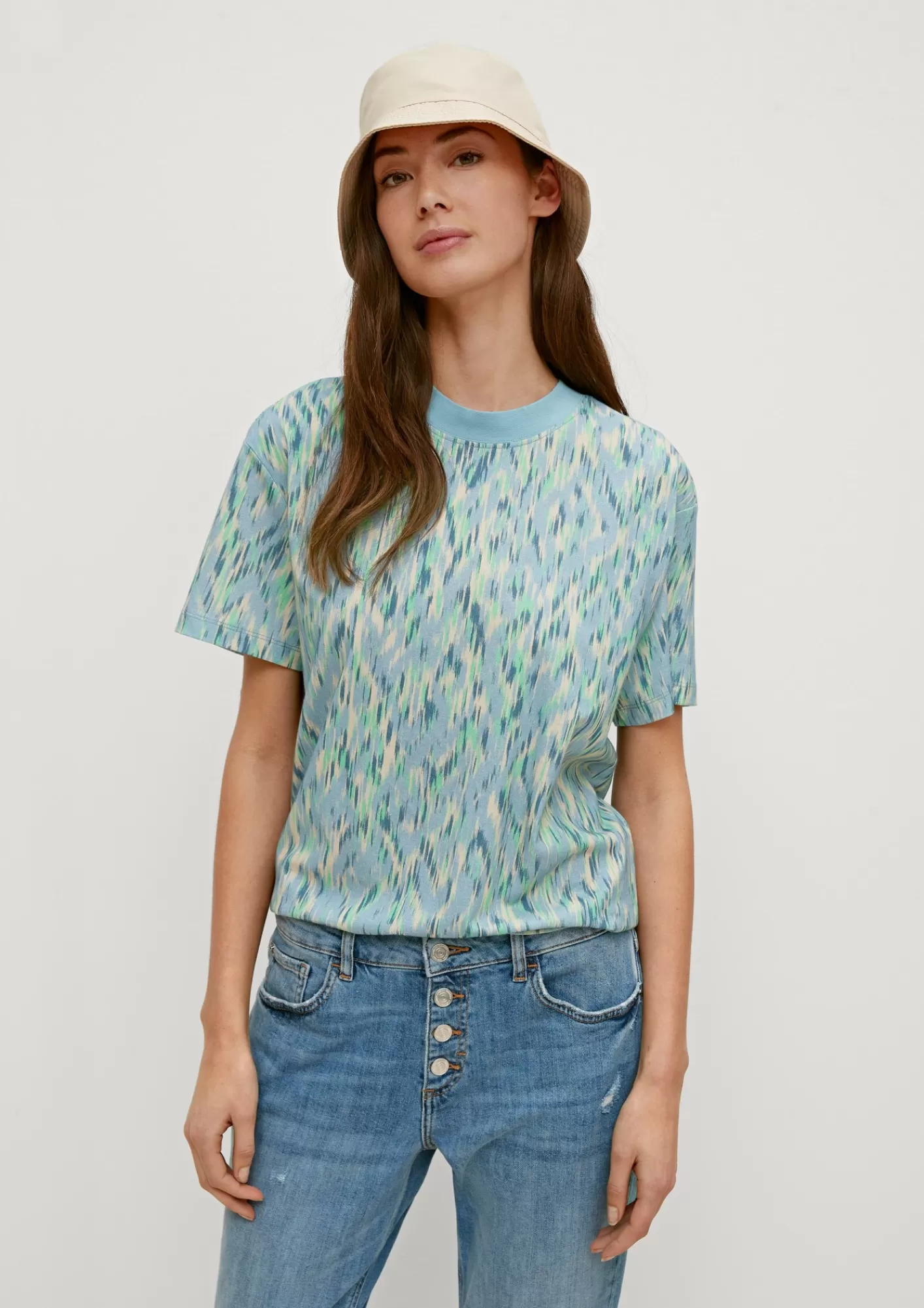 Cheap Comma T-Shirt Mit Allover-Print