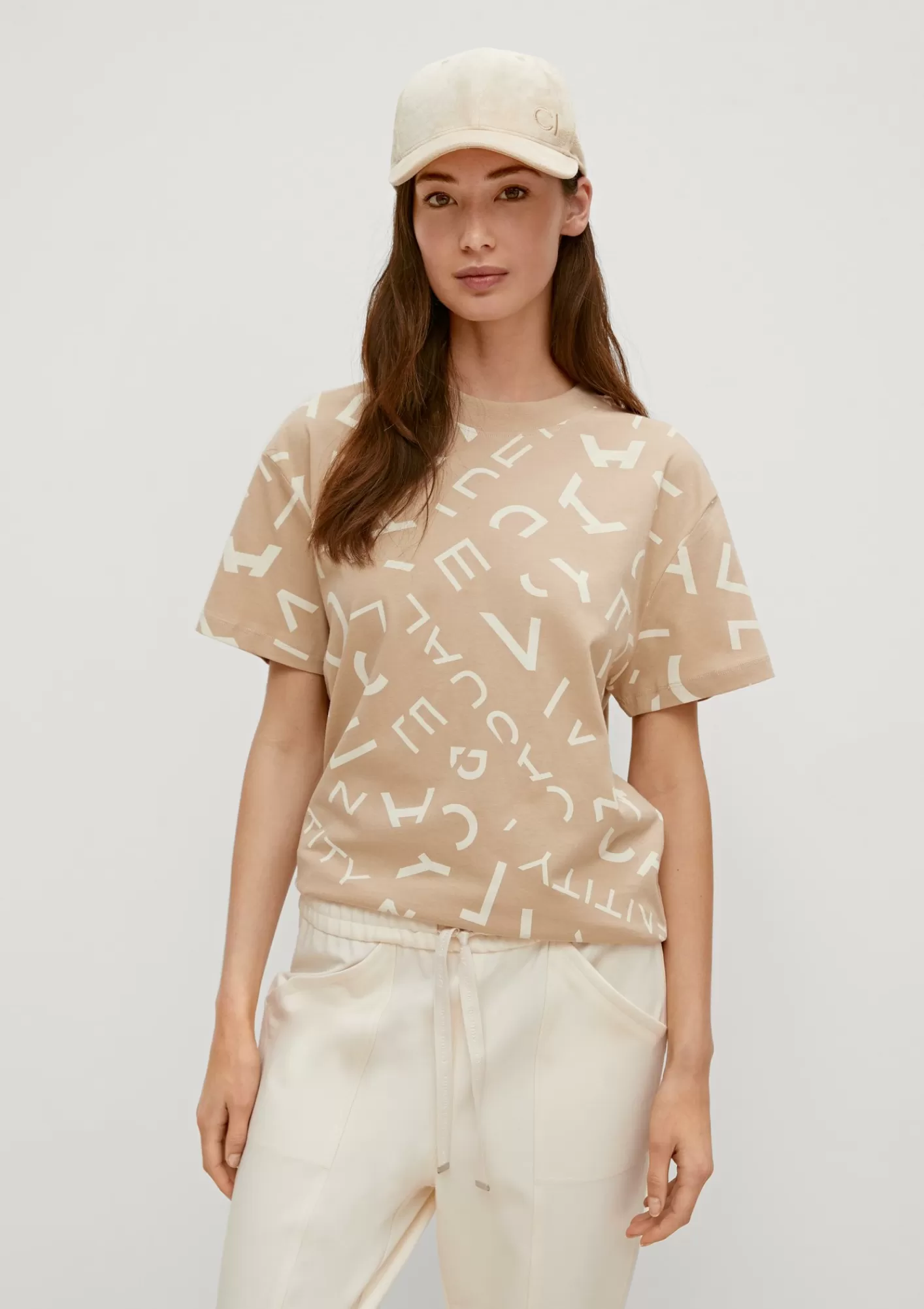 Hot Comma T-Shirt Mit Allover-Print