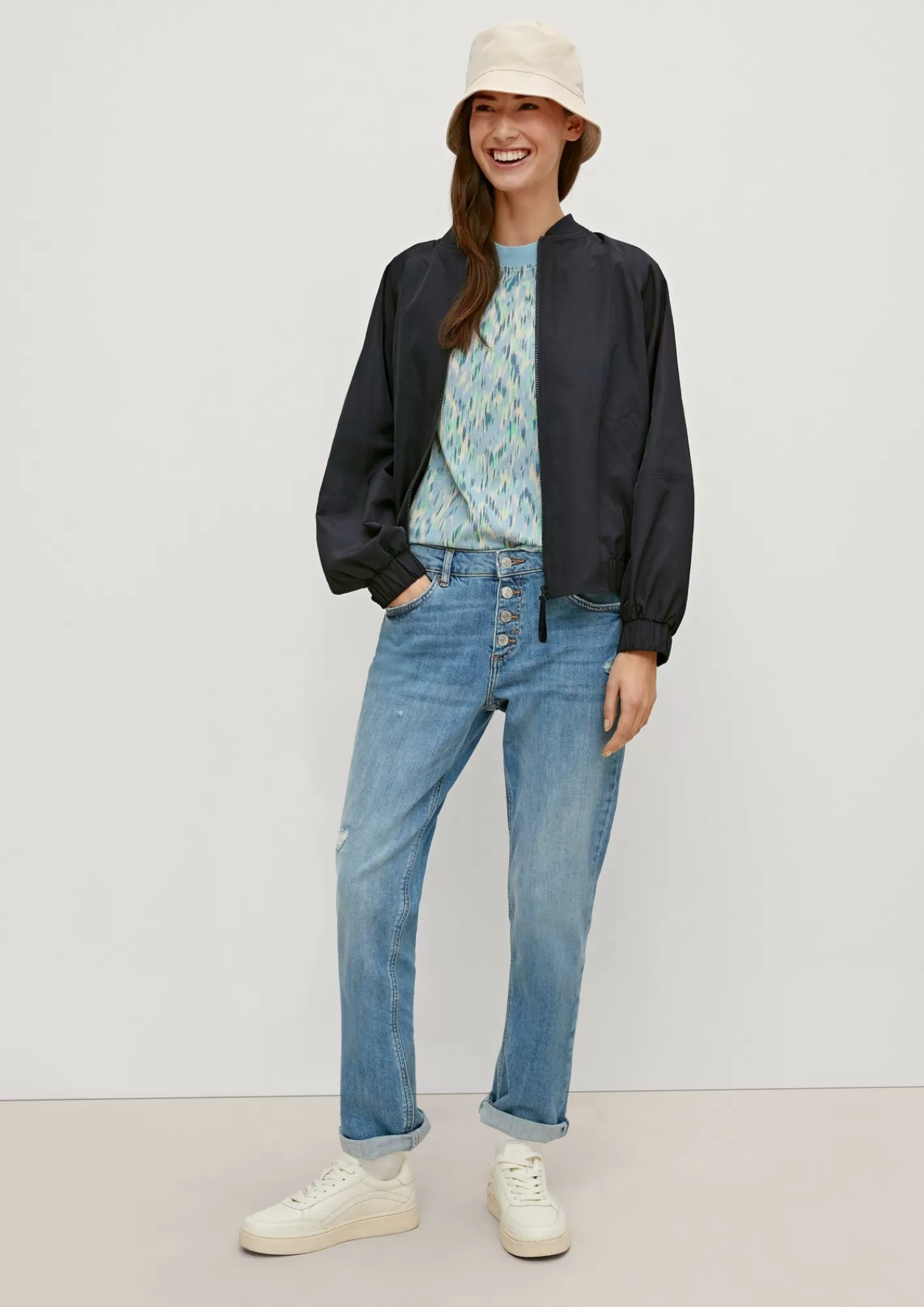 Cheap Comma T-Shirt Mit Allover-Print