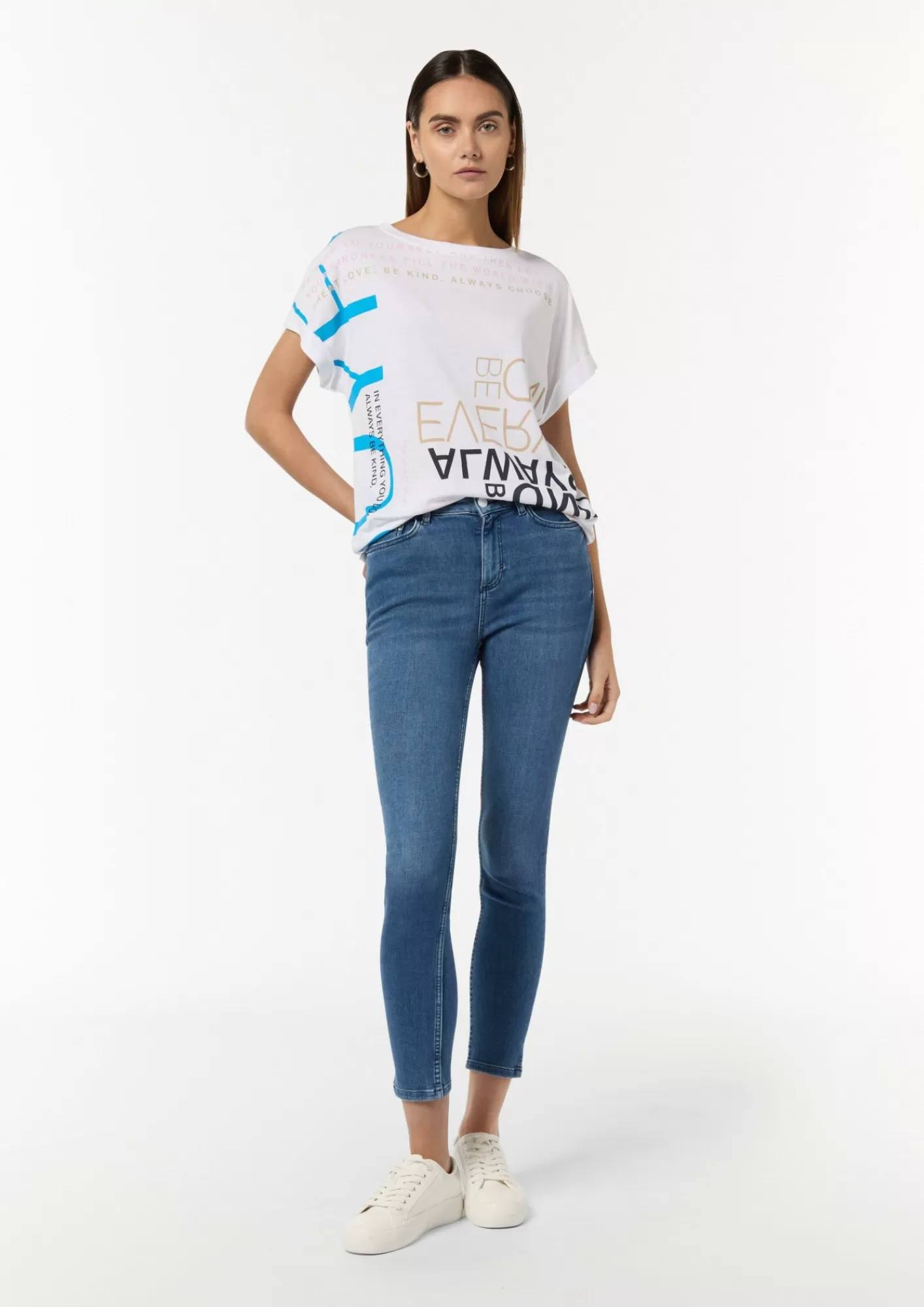 Online Comma T-Shirt Mit Artwork