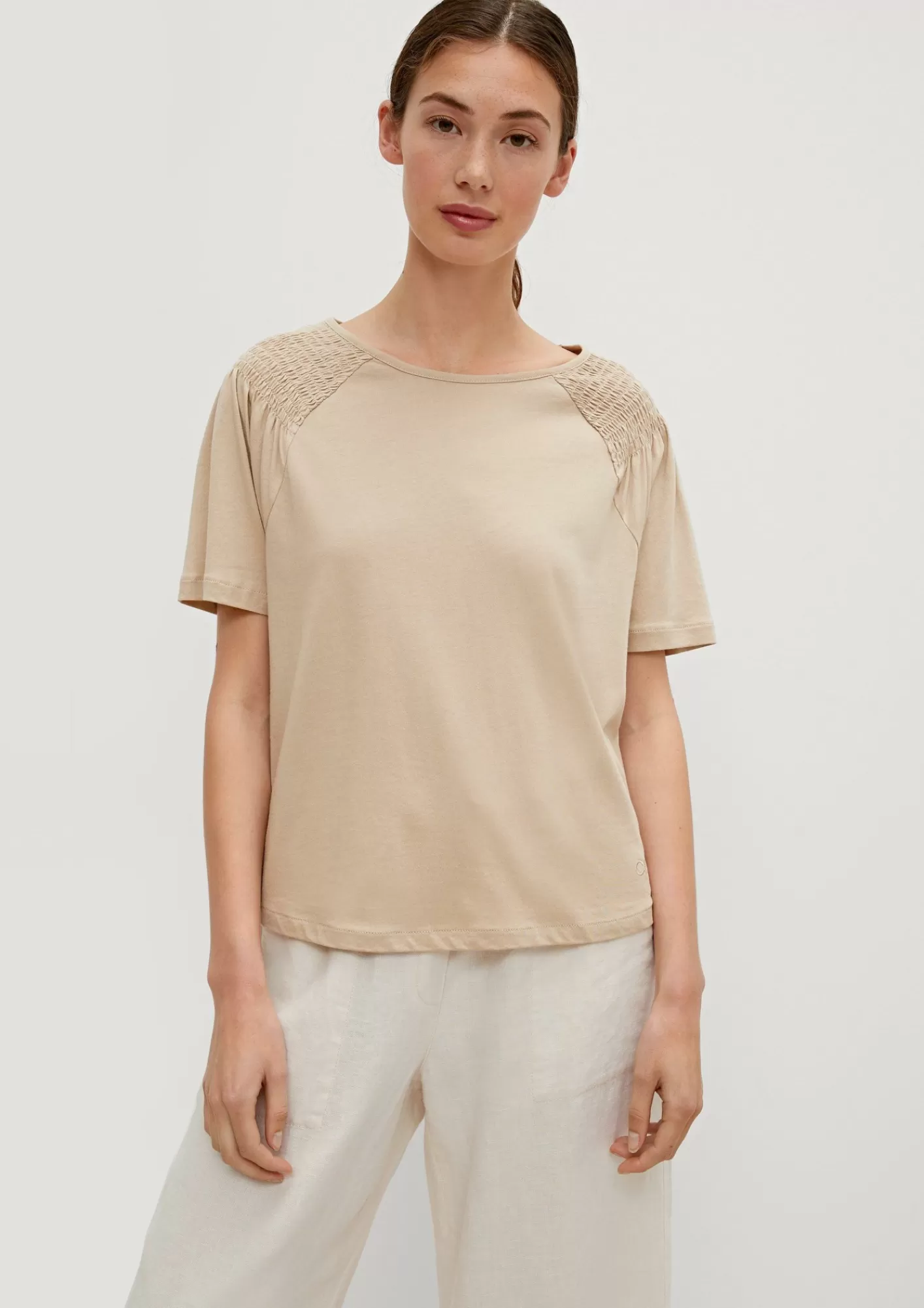 Flash Sale Comma T-Shirt Mit Detail-Raffung