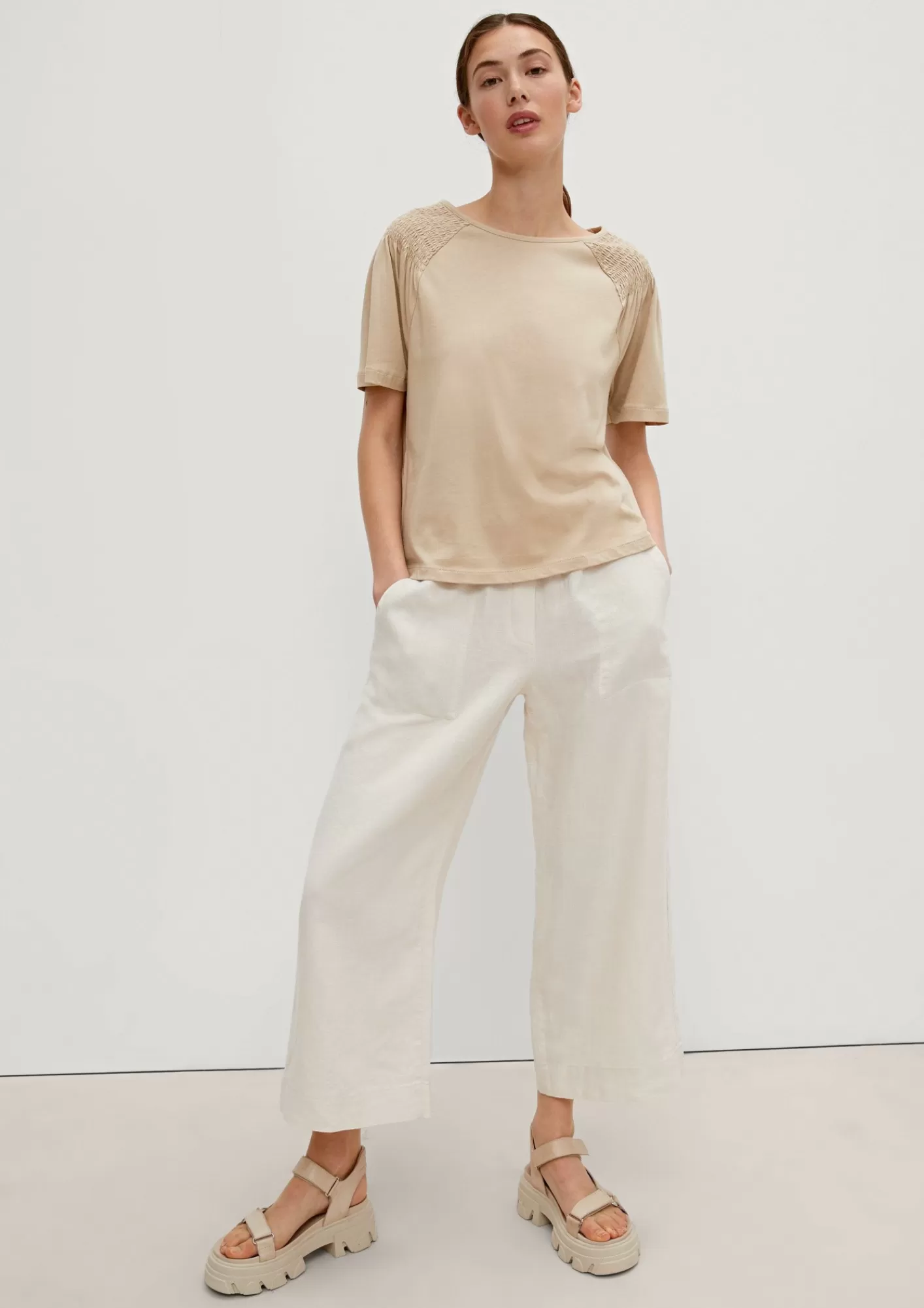Flash Sale Comma T-Shirt Mit Detail-Raffung