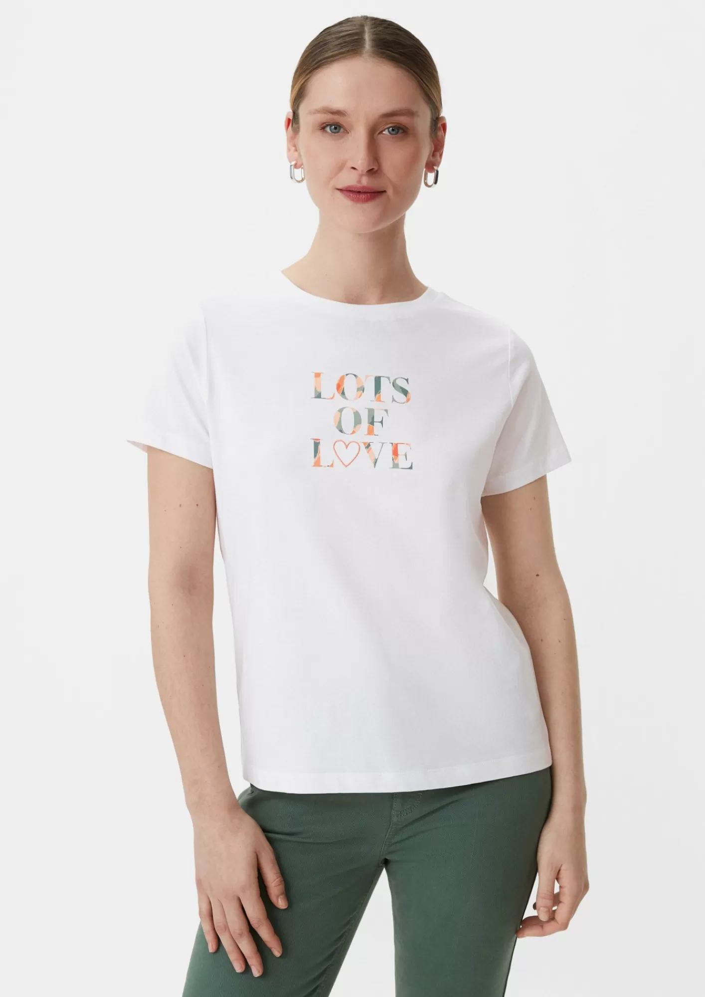 New Comma T-Shirt Mit Frontprint