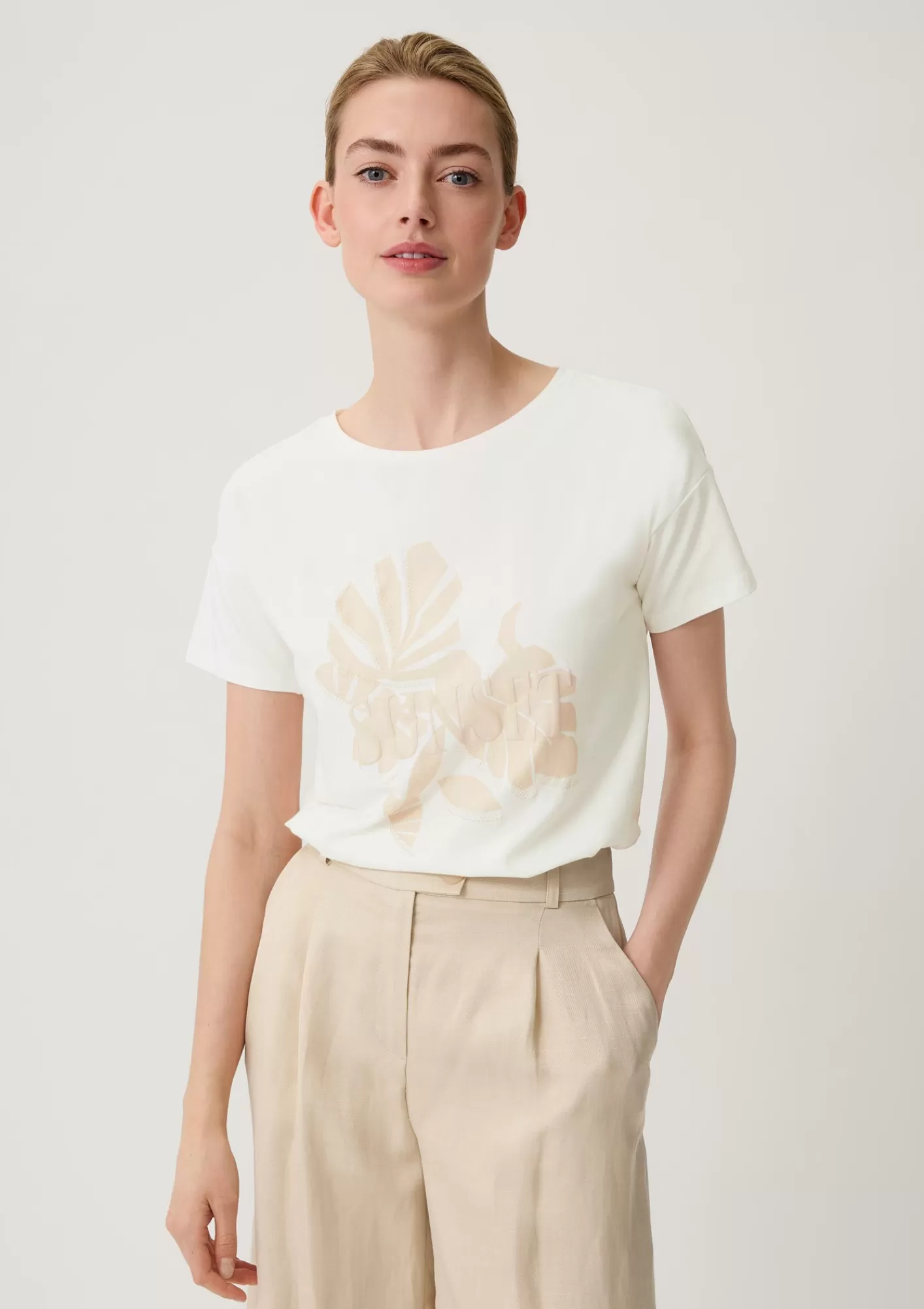 Cheap Comma T-Shirt Mit Frontprint
