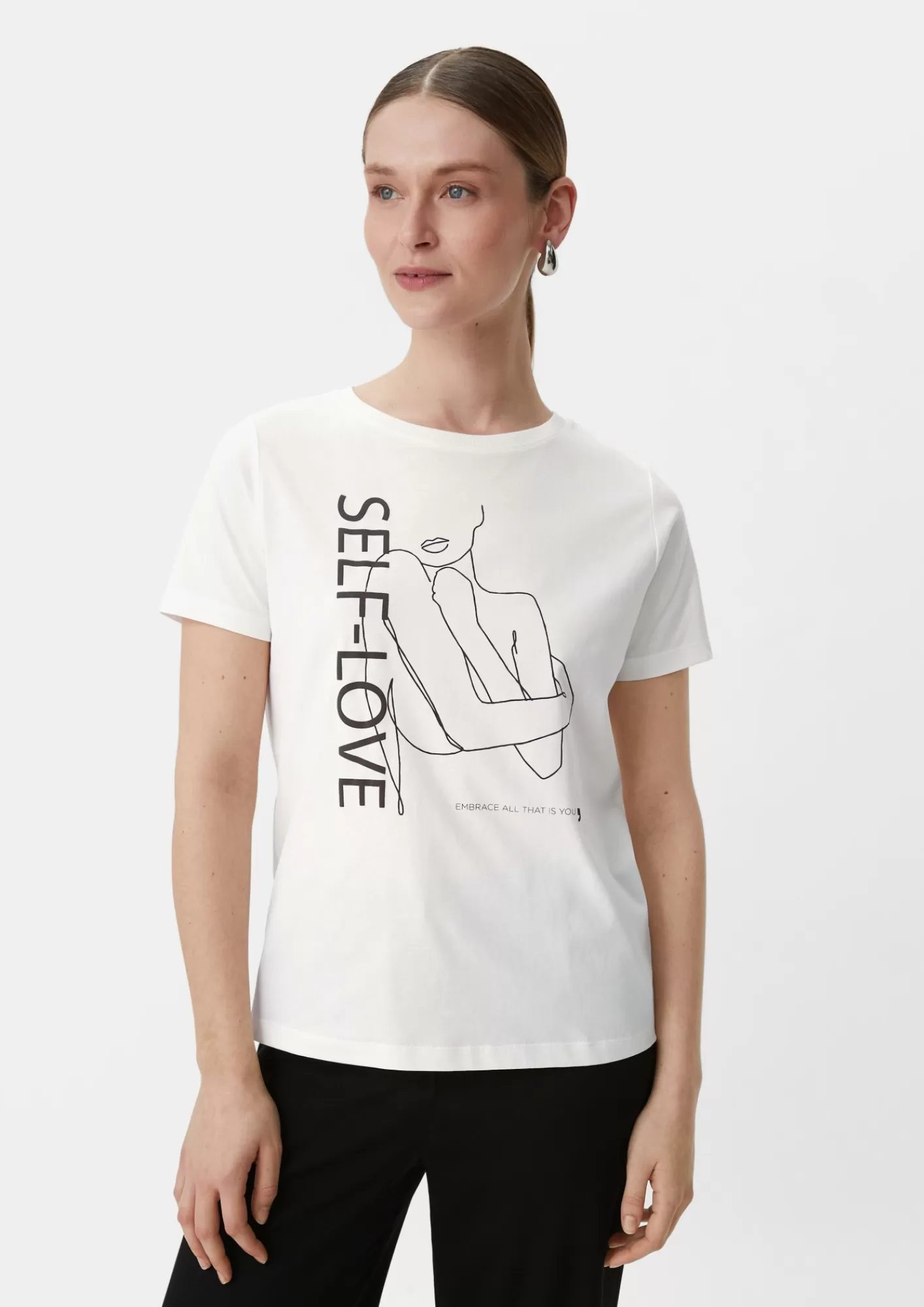 Best Sale Comma T-Shirt Mit Frontprint