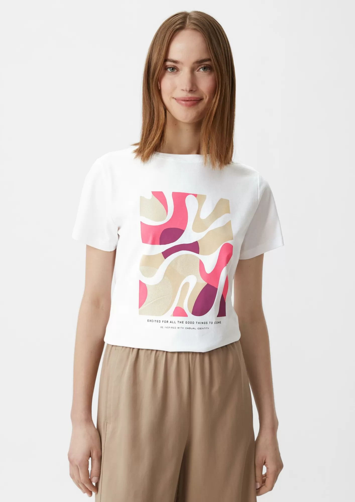 Cheap Comma T-Shirt Mit Frontprint