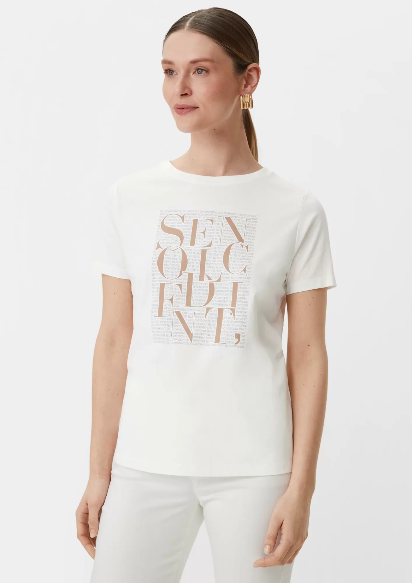 Discount Comma T-Shirt Mit Frontprint
