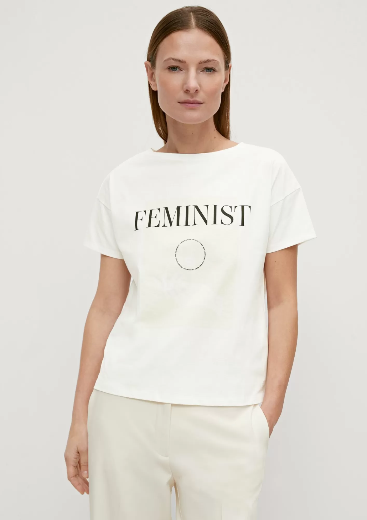 Sale Comma T-Shirt Mit Frontprint