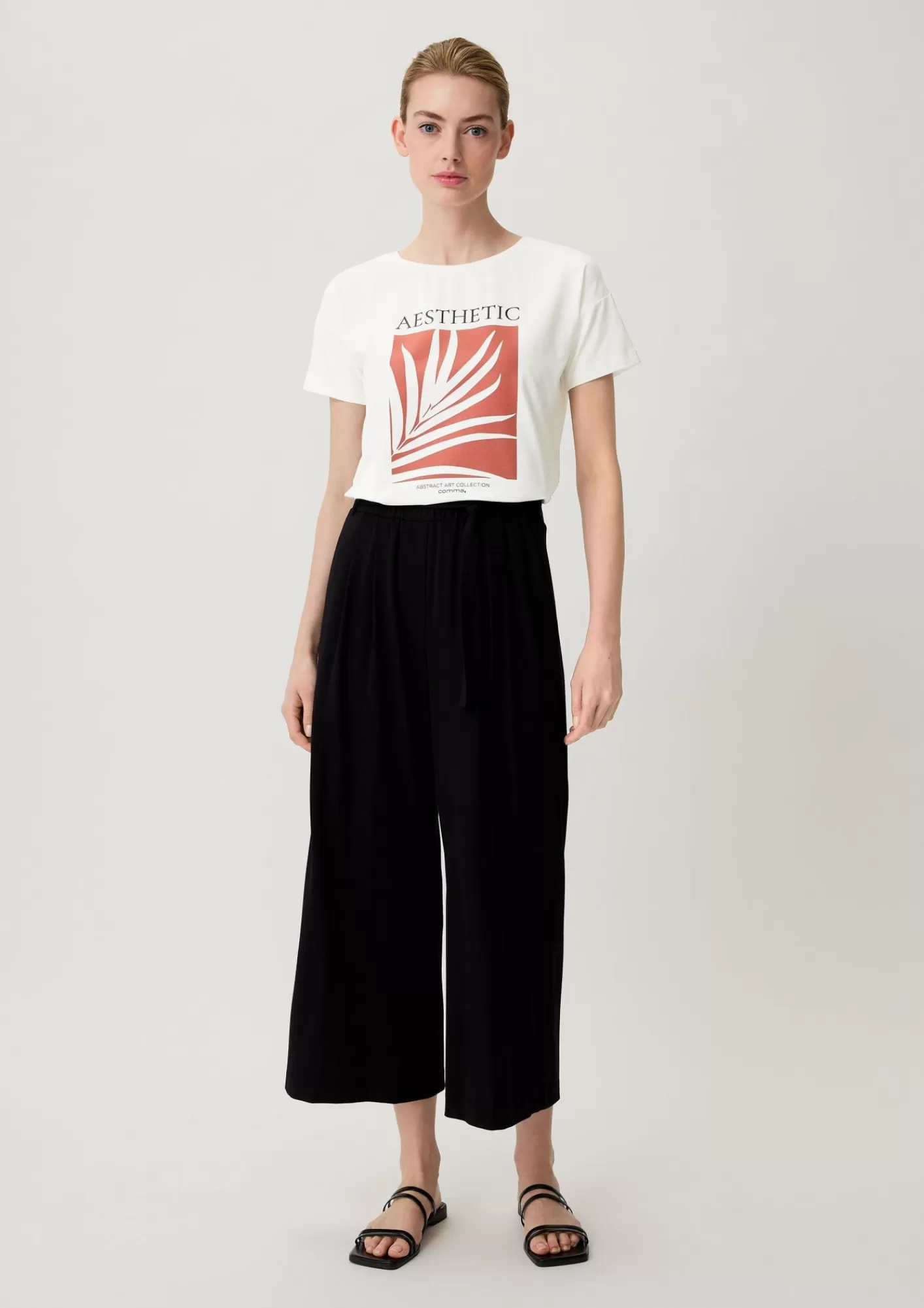 Fashion Comma T-Shirt Mit Frontprint