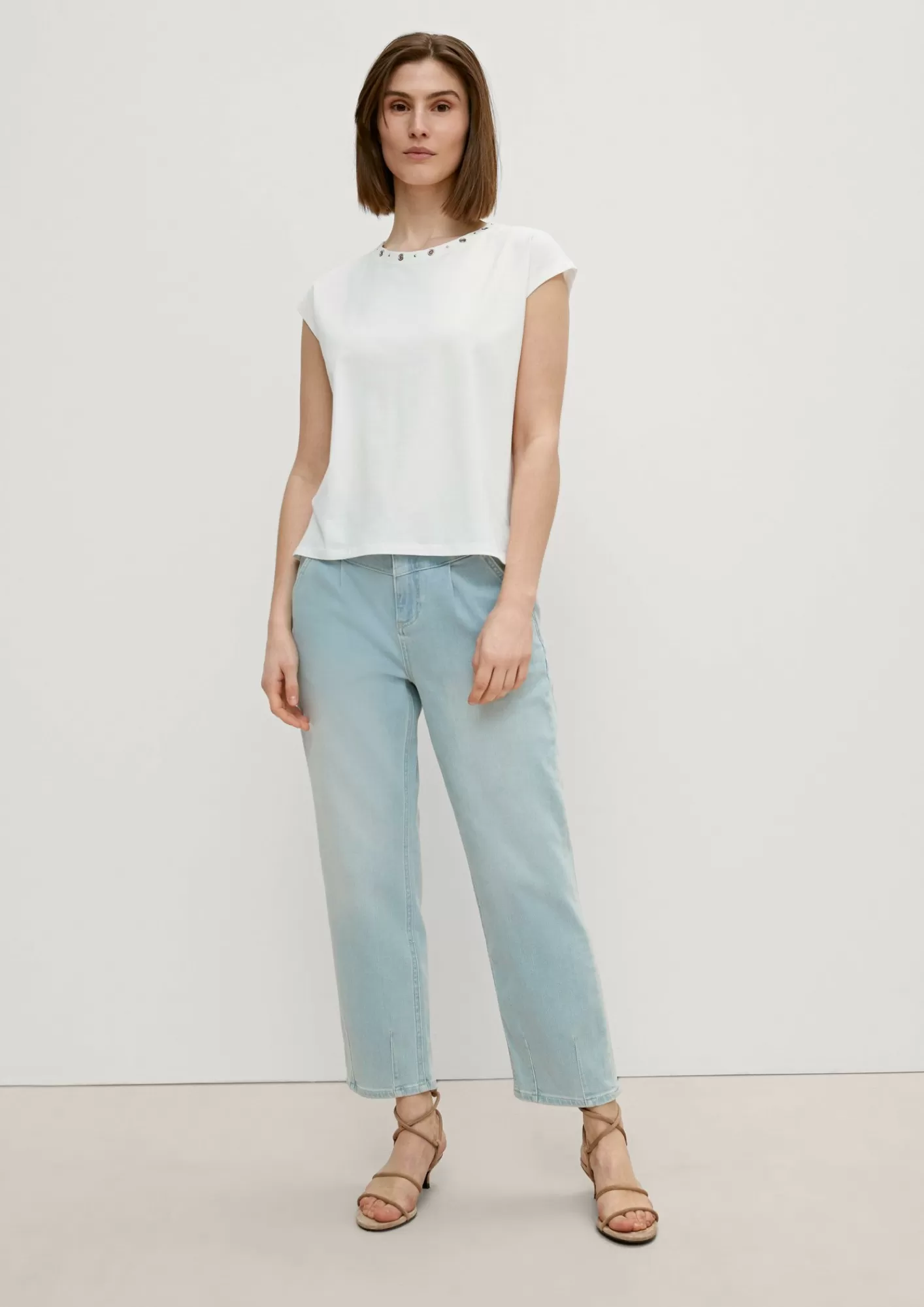 Store Comma T-Shirt Mit Nietendetails