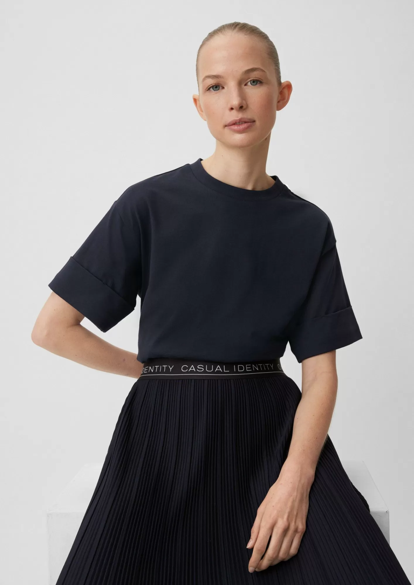 Best Sale Comma T-Shirt Mit Stickdetail