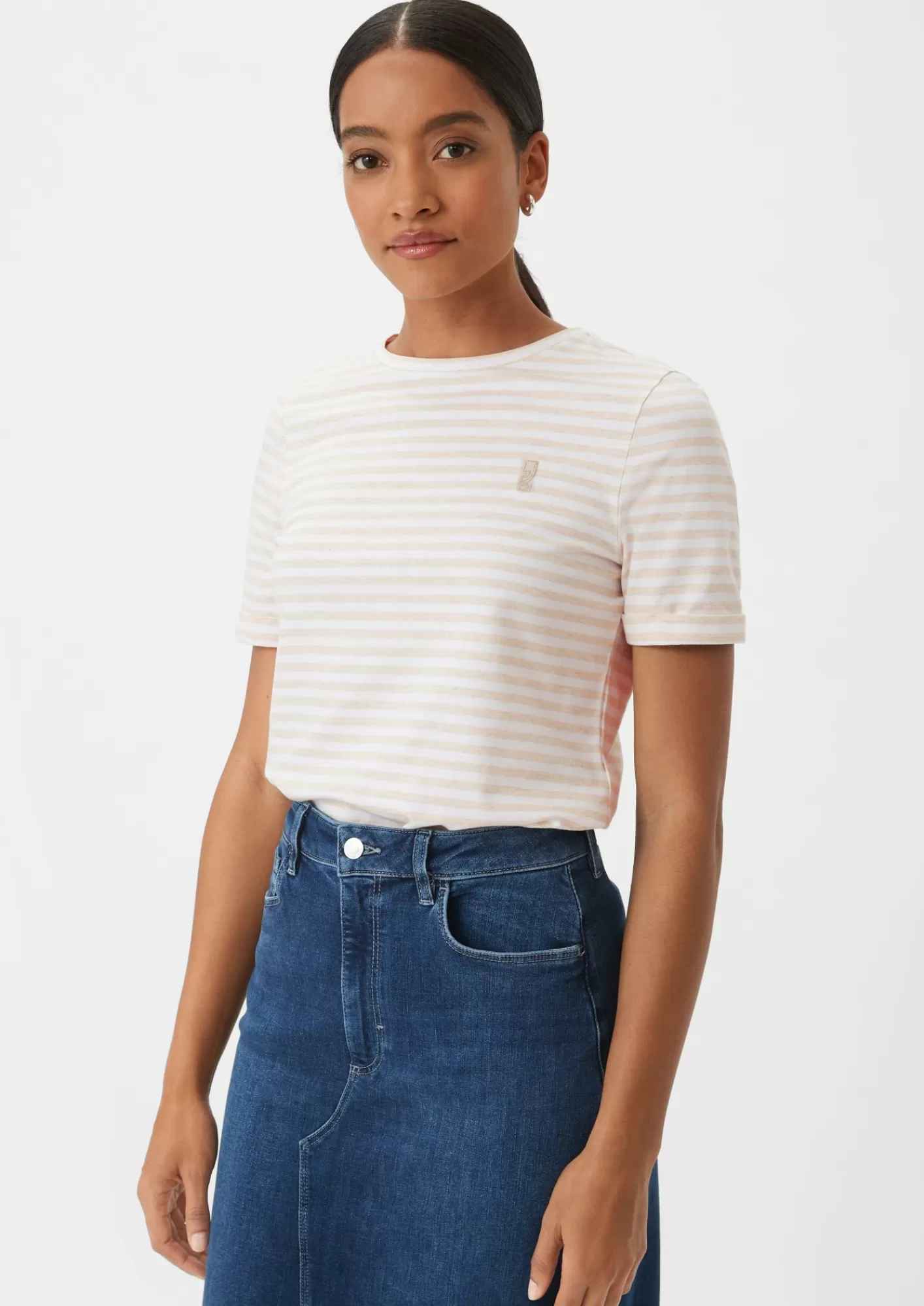 Cheap Comma T-Shirt Mit Streifen