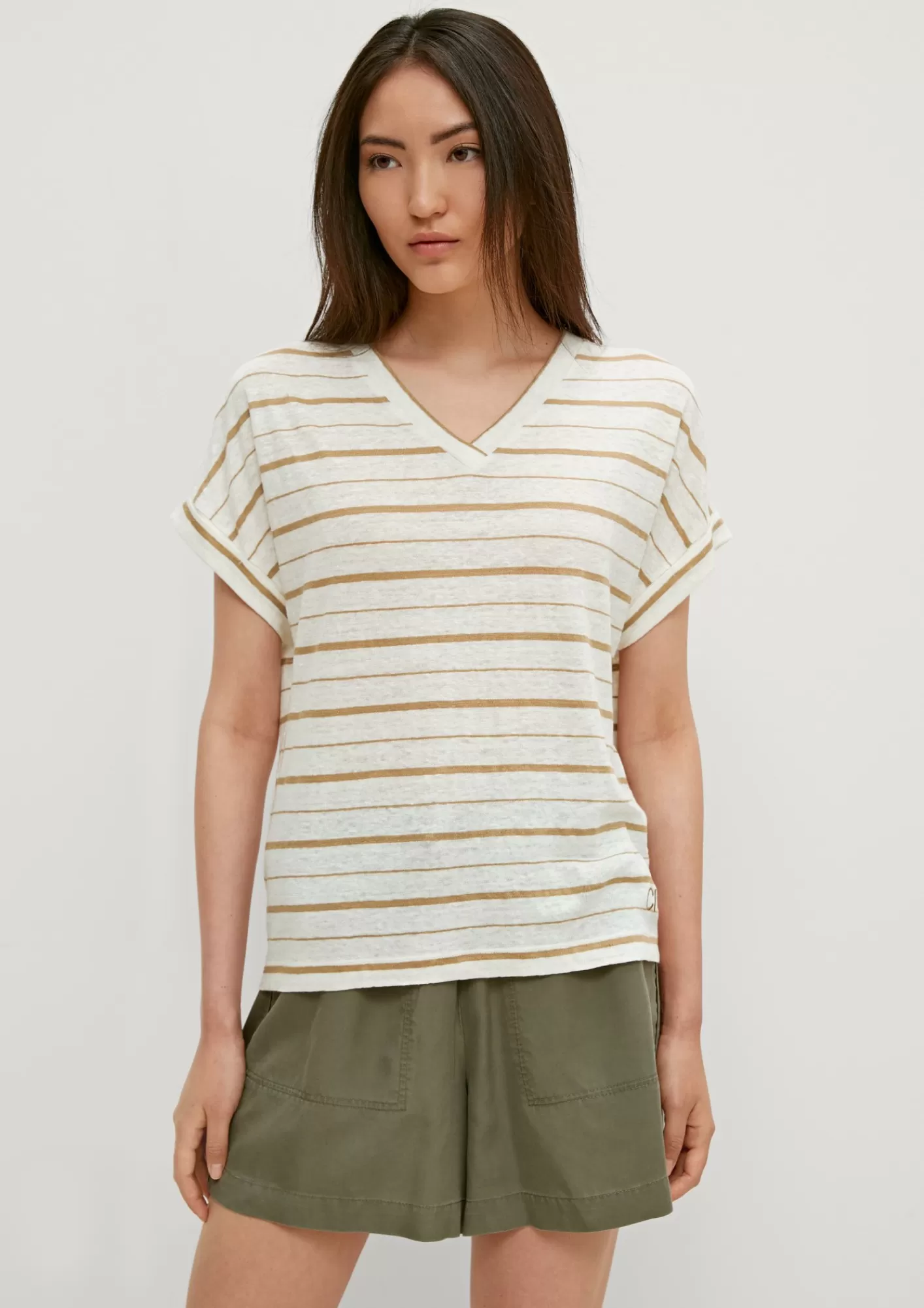 Best Sale Comma T-Shirt Mit Streifenmuster