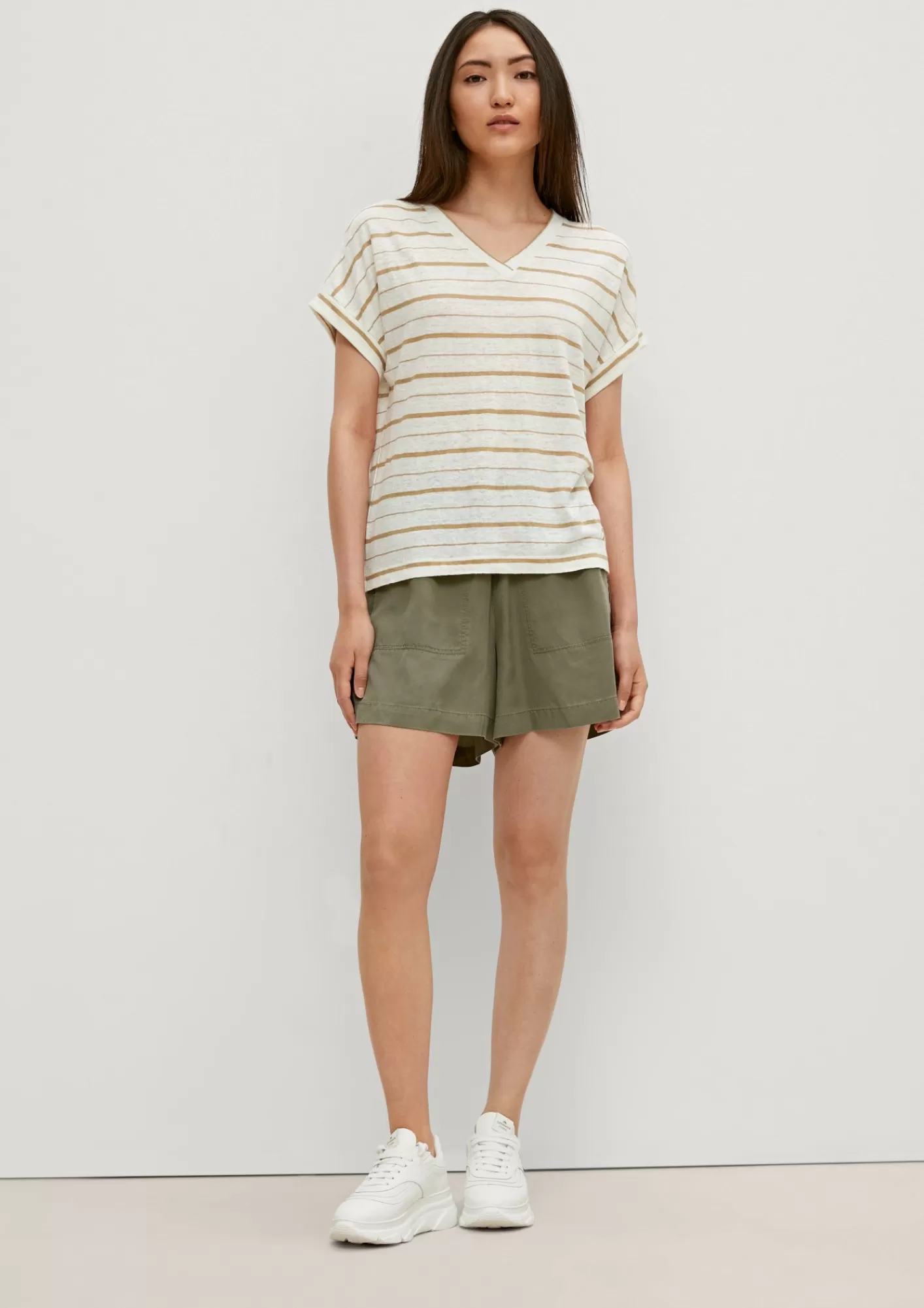 Best Sale Comma T-Shirt Mit Streifenmuster