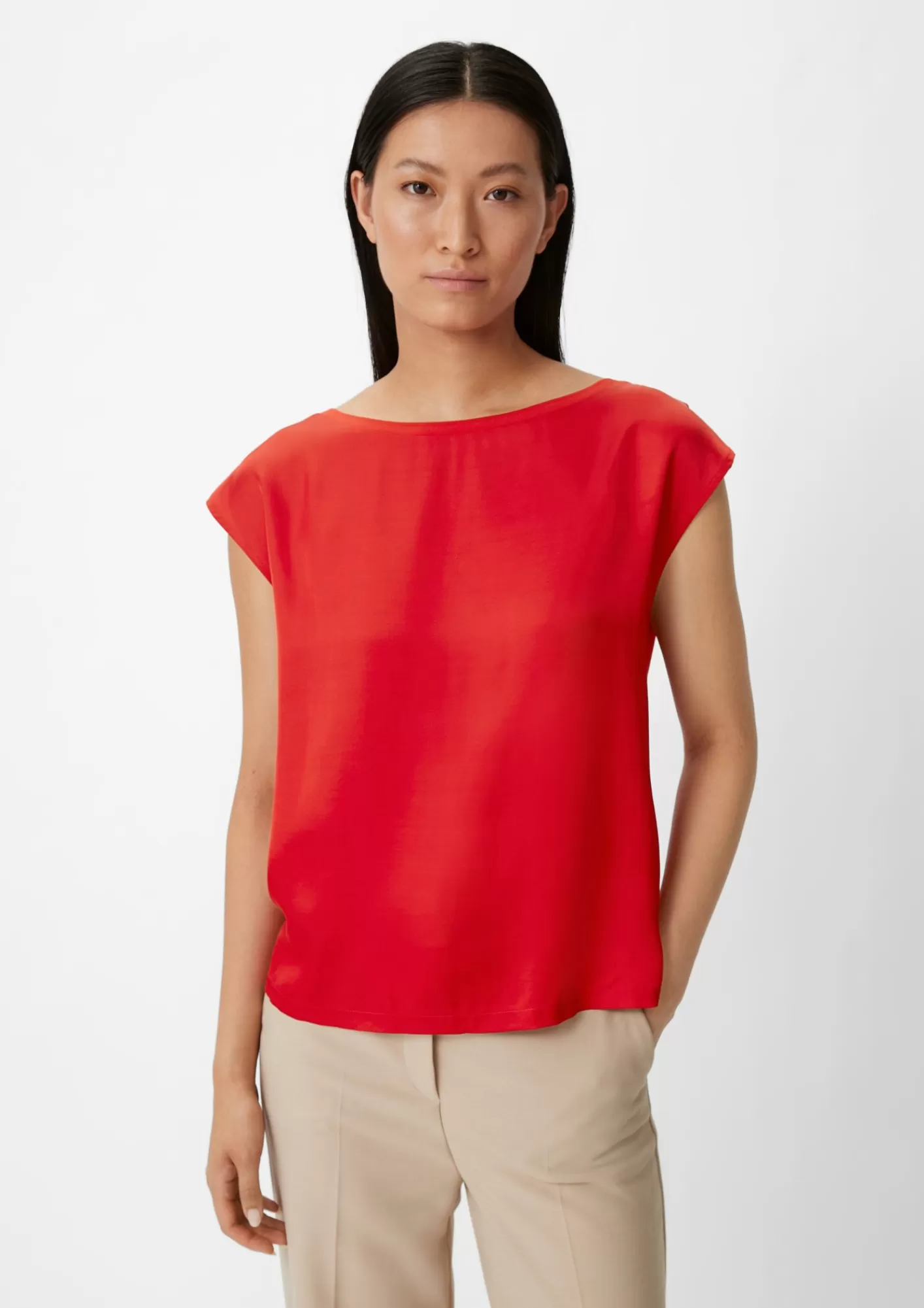 Sale Comma T-Shirt Mit Uberschnittener Schulter