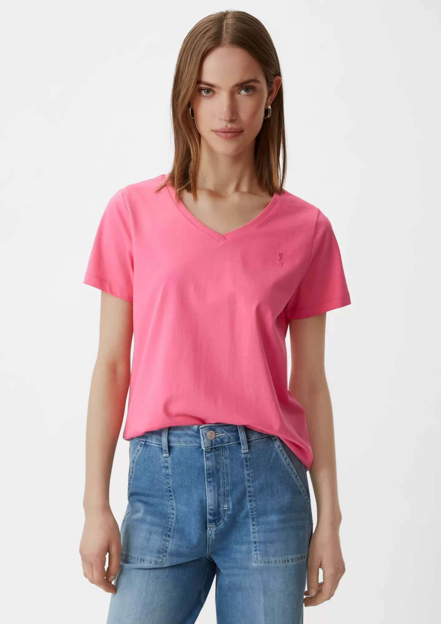 Cheap Comma T-Shirt Mit V-Ausschnitt