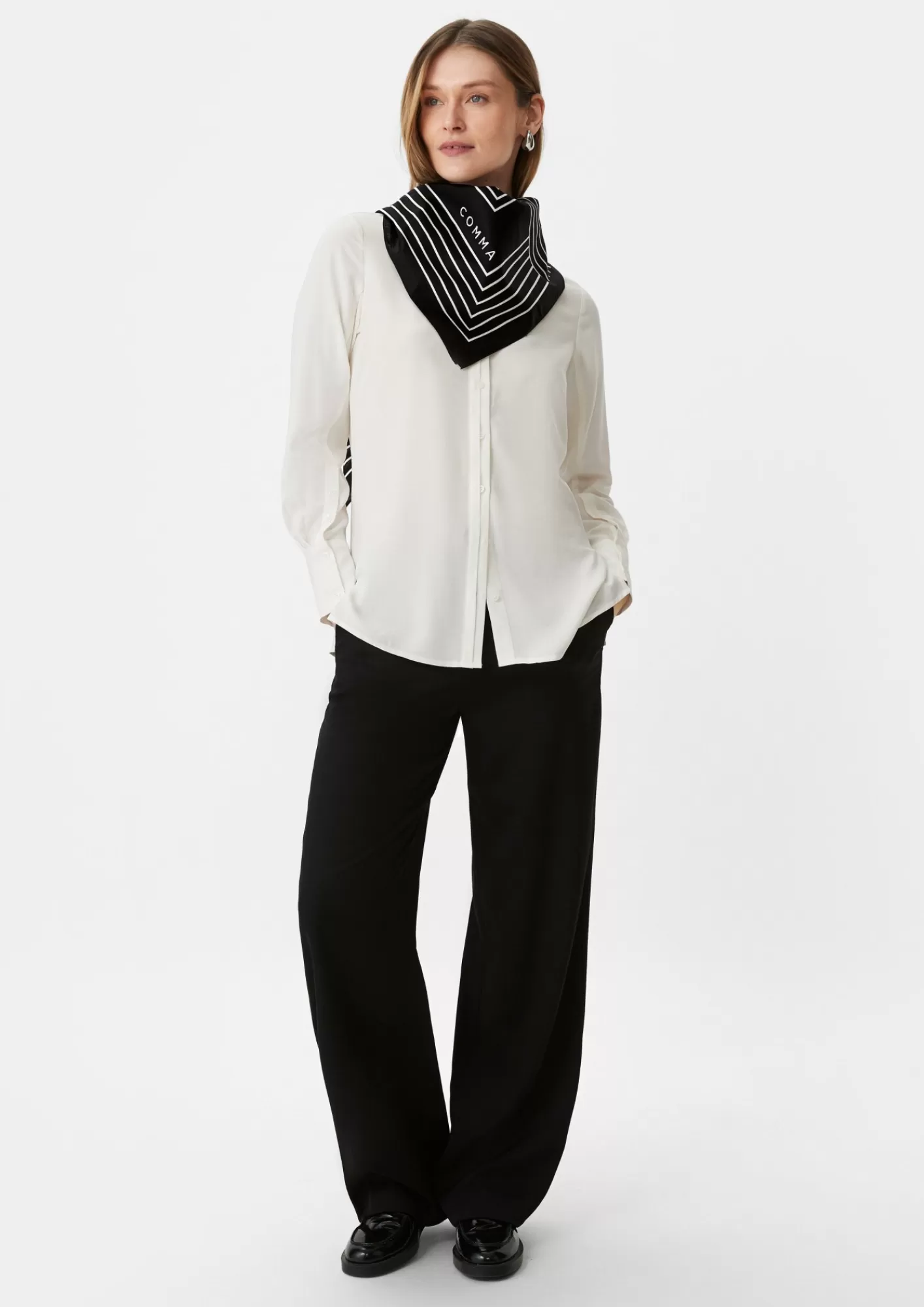 Fashion Comma Tuch Aus Seidenmix