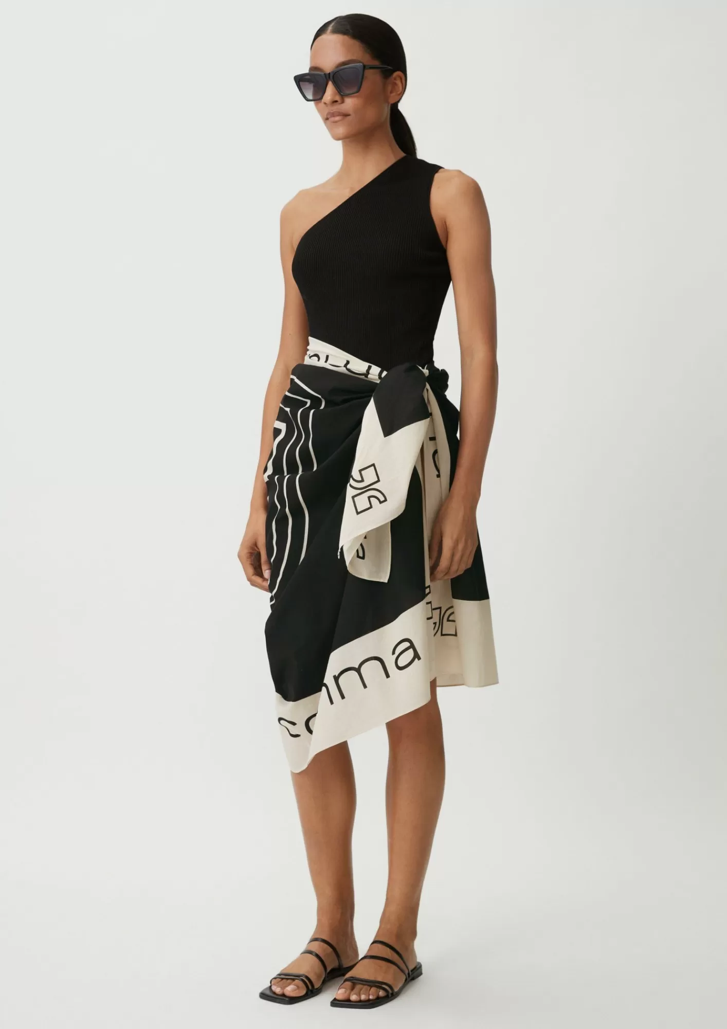 Cheap Comma Tuch Mit Logo-Print
